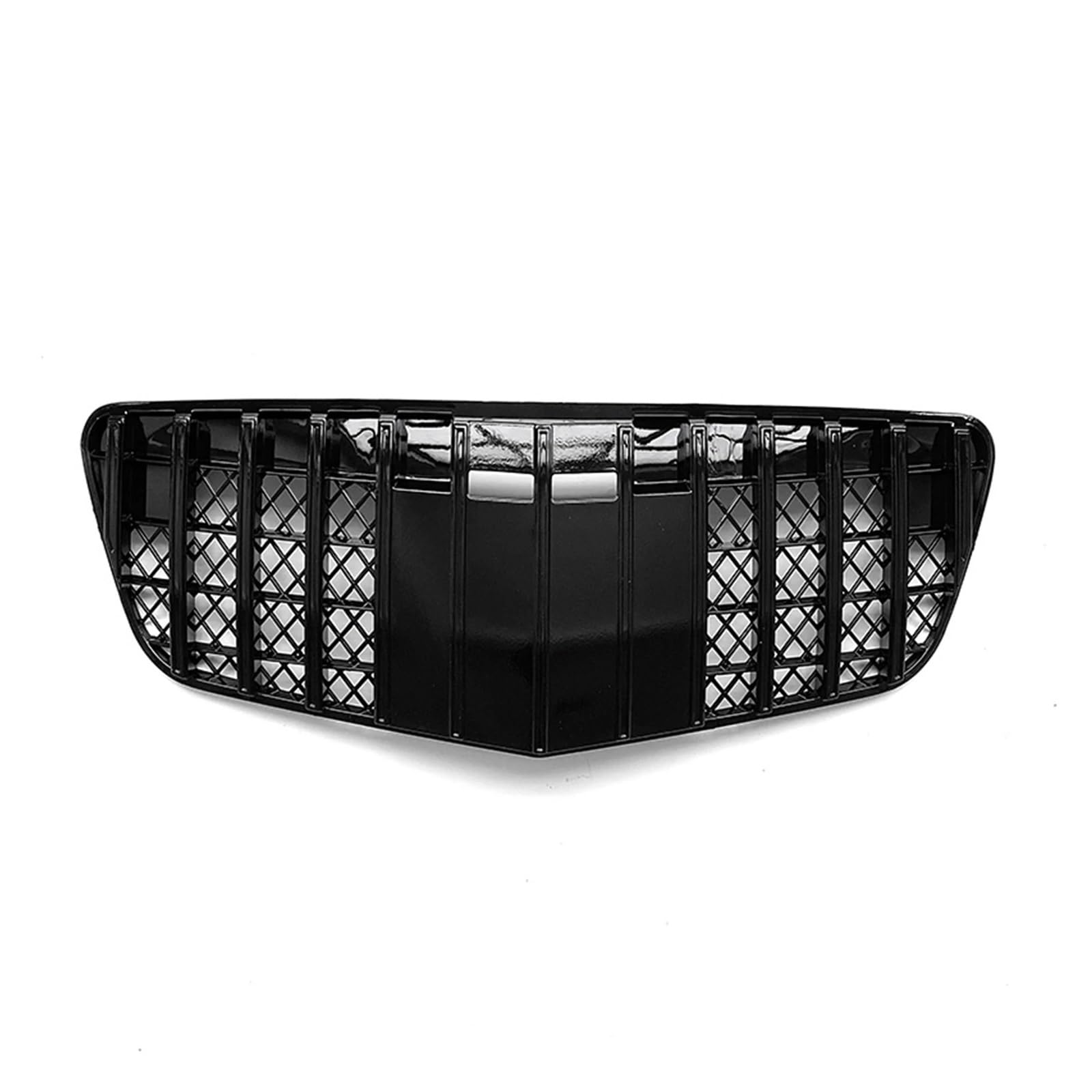 LDFREBCX Kompatibel mit Mercedes Benz W211 E-Klasse 2007–2009, obere Stoßstangenhaube, Gittergitter im GT-Stil, Frontgrill, Renngrills(Black1) von LDFREBCX