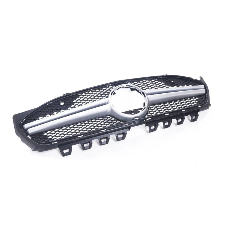 LDFREBCX Kühlergrill, kompatibel mit Mercedes Benz W118 CLA-Klasse 2019–2022, kompatibel mit CLA200 CLA250 CLA45, AMG-Stil, oberes Stoßstangenhaubengitter(Silver1) von LDFREBCX