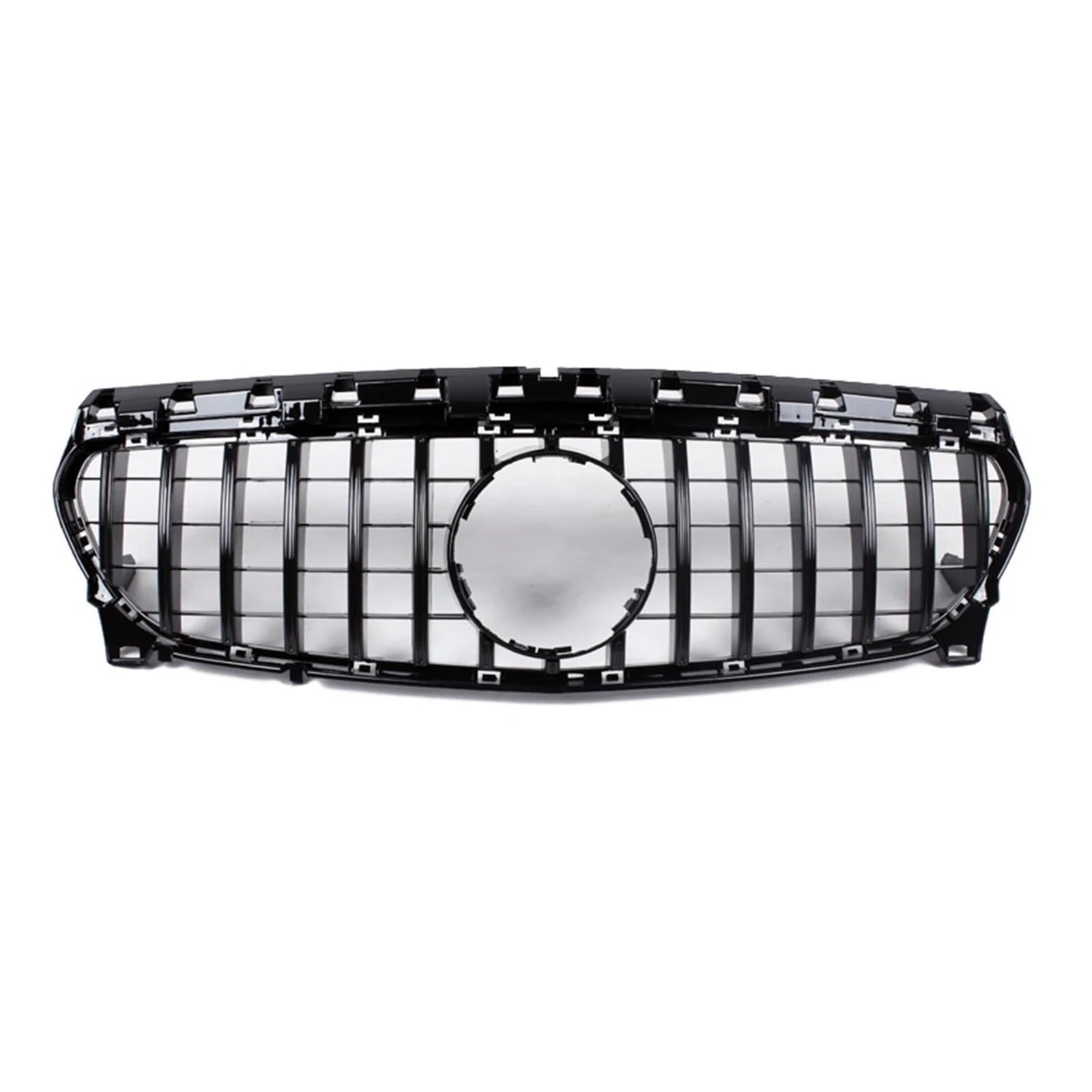 LDFREBCX Kühlergrill kompatibel for Mercedes Benz CLA-Klasse W117 2017–2018, kompatibel for CLA200 CLA250 GT Style, obere Stoßstangenhaube, Netzgrillgitter(Black1) von LDFREBCX