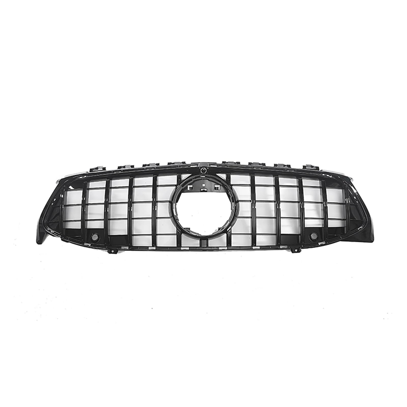 LDFREBCX Kühlergrill kompatibel for Mercedes Benz CLA-Klasse W118 2019.7-2022 GT-Stil Oberes Stoßstangenhaubengitter kompatibel for CLA180 CLA200 CLA45 Grill(Black1) von LDFREBCX