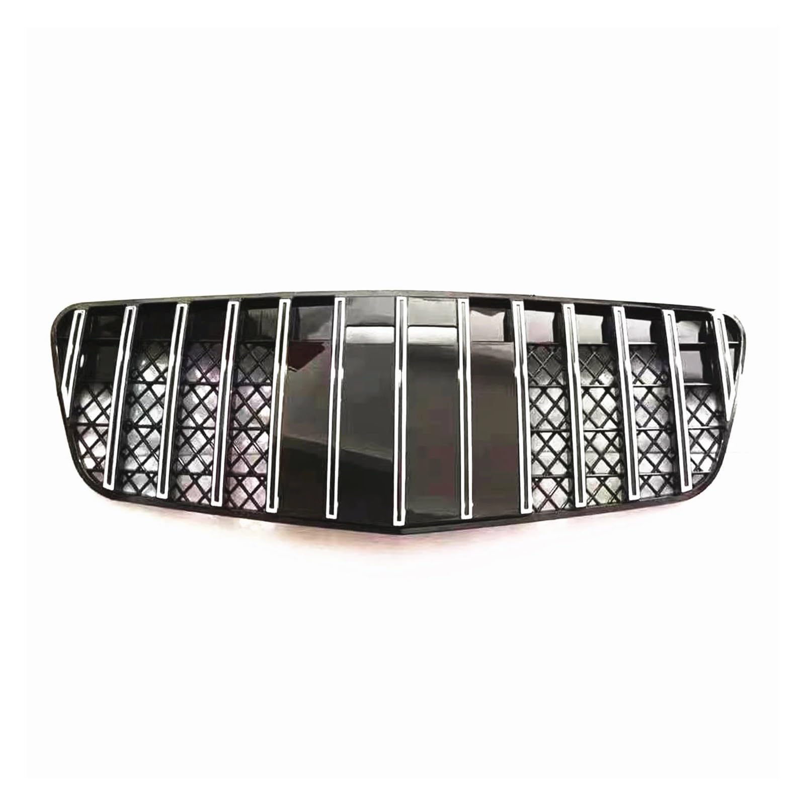 LDFREBCX Kühlergrill kompatibel for Mercedes Benz W211 E-Klasse 2003–2005, kompatibel for E320 E500 E350 GT Style, Auto-Grillgitter for die obere Stoßstangenhaube(Chrome1) von LDFREBCX