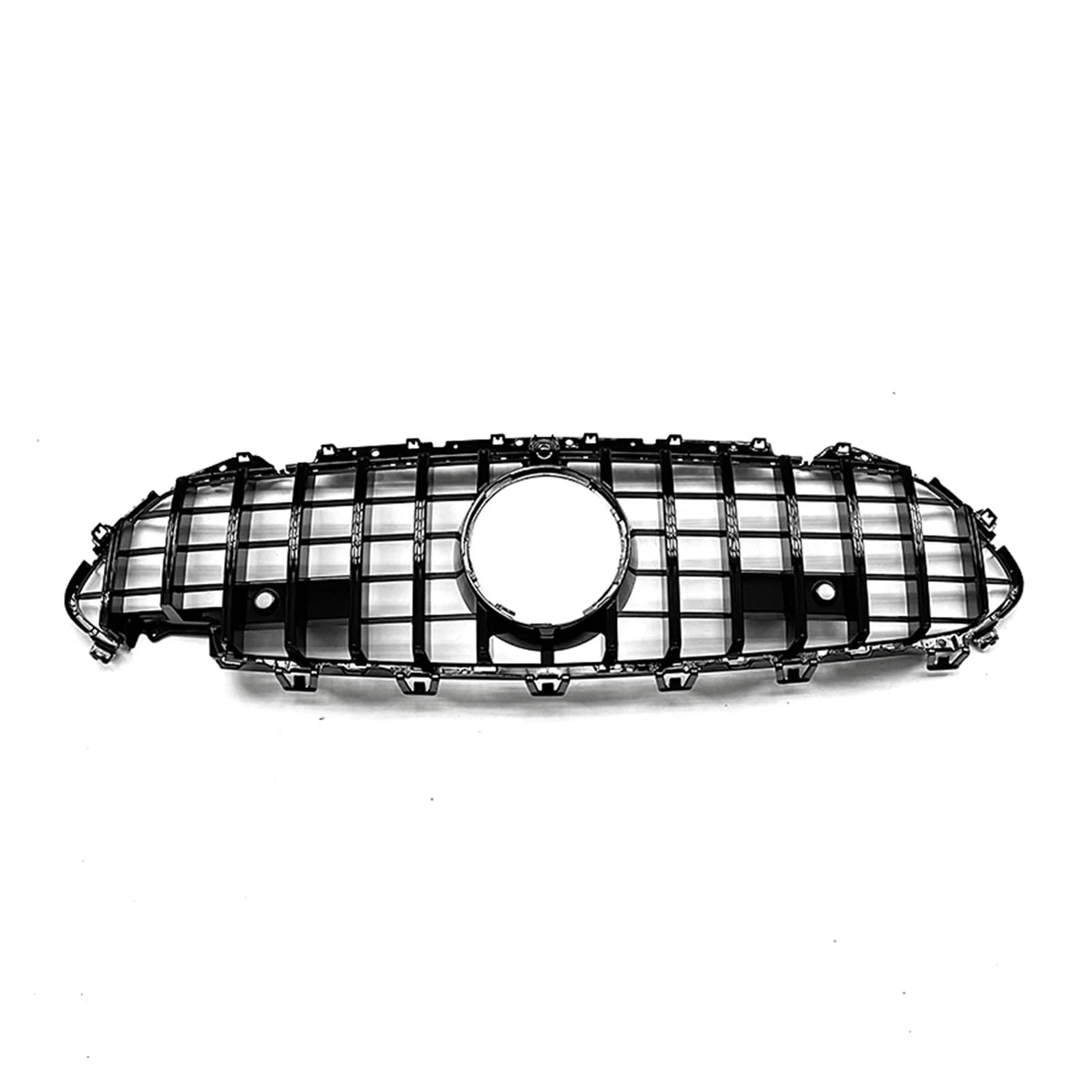 LDFREBCX Kühlergrill kompatibel for Mercedes Benz W257 C257 CLS-Klasse 2019–2022 GT R. Oberer Stoßstangenhauben-Netzgrill kompatibel for CLS300 CLS450 CLS500(Black1) von LDFREBCX