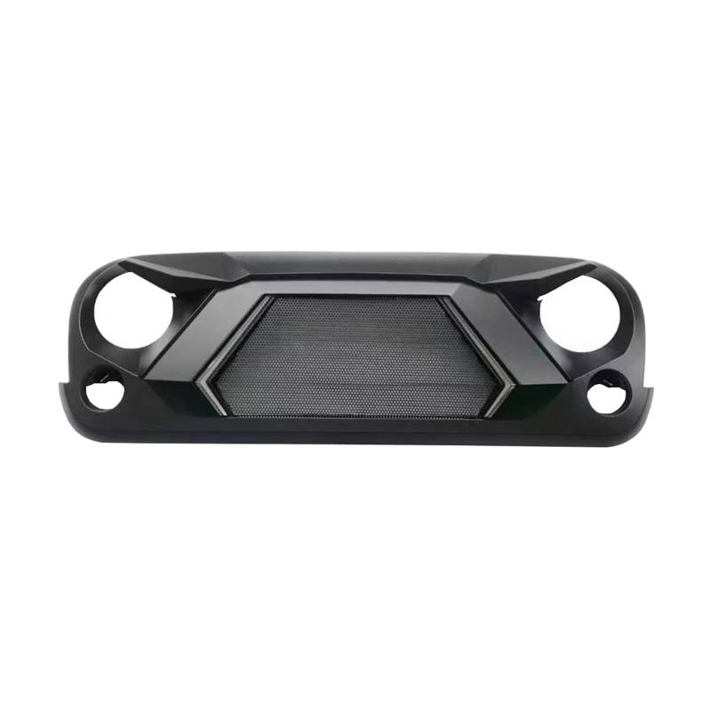 LDFREBCX Modifizierter Kühlergrill, kompatibel mit Gladiator JT, Frontkühlergrill mit LED-Licht, Stoßstangennetzabdeckung, Renngrills, kompatibel mit Jeep Wrangler JK JL 2007–2023(Compatible for JK) von LDFREBCX