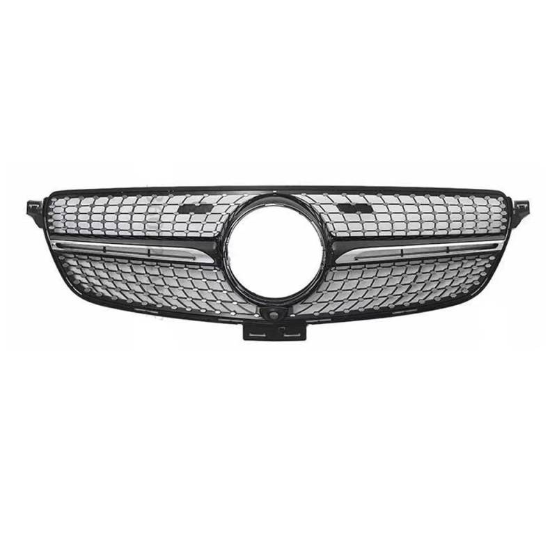 LDFREBCX Modifiziertes Haubengitter, Fronteinlassgitter, Stoßstangengrill, kompatibel mit Mercedes Benz GLE W166 2015–2019 300 350 400 320 500 GT GTR, Diamant-Stil(Diamond Black) von LDFREBCX