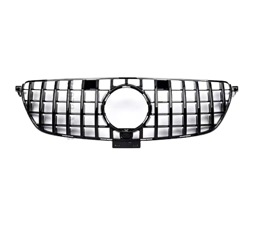 LDFREBCX Modifiziertes Haubengitter, Fronteinlassgitter, Stoßstangengrill, kompatibel mit Mercedes Benz GLE W166 2015–2019 300 350 400 320 500 GT GTR, Diamant-Stil(GT Black A Style) von LDFREBCX