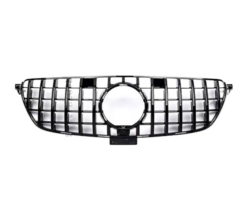 LDFREBCX Modifiziertes Haubengitter, Fronteinlassgitter, Stoßstangengrill, kompatibel mit Mercedes Benz GLE W166 2015–2019 300 350 400 320 500 GT GTR, Diamant-Stil(GT Black A Style) von LDFREBCX