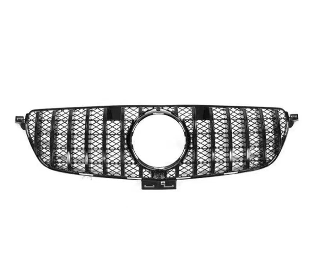 LDFREBCX Modifiziertes Haubengitter, Fronteinlassgitter, Stoßstangengrill, kompatibel mit Mercedes Benz GLE W166 2015–2019 300 350 400 320 500 GT GTR, Diamant-Stil(GT Black B Style) von LDFREBCX
