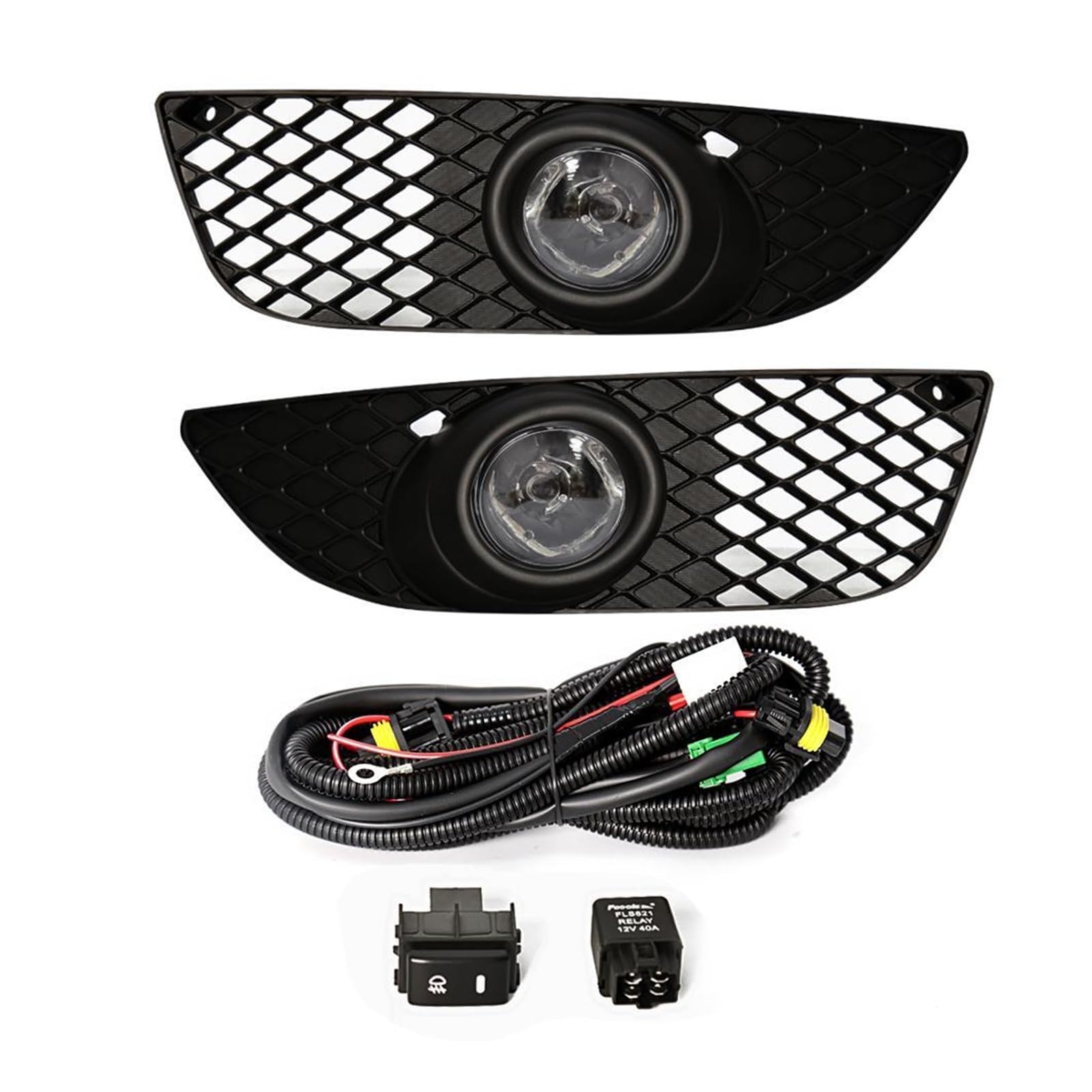 LDFREBCX Nebelscheinwerfer kompatibel for Mitsubishi Lancer 2008–2014, Halogenlampe mit Kabelbaumschalter, Frontstoßstange, Fahrlicht LDFREBCX Nebelscheinwerfer kompatibel for Mitsubishi Lancer 2008–2014, Halogenlampe mit Kabelbaumschalter, Frontstoßstange, Fahrlicht von LDFREBCX
