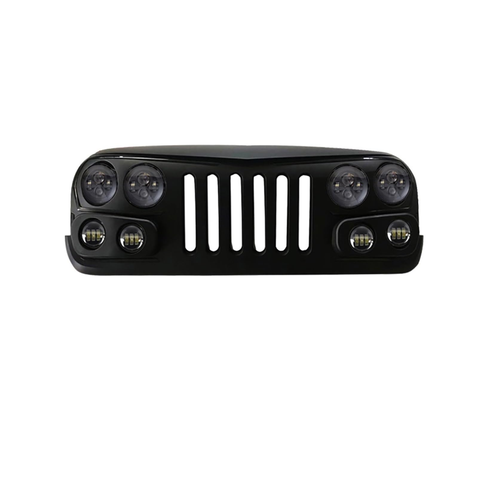 LDFREBCX Offroad-4X4-Außengrills, kompatibel mit Jeep Wrangler JK JKU 2007–2017, schwarzer Stoßstangengrill mit LED-Leuchten LDFREBCX Offroad-4X4-Außengrills, kompatibel mit Jeep Wrangler JK JKU 2007–2017, schwarzer Stoßstangengrill mit LED-Leuchten von LDFREBCX