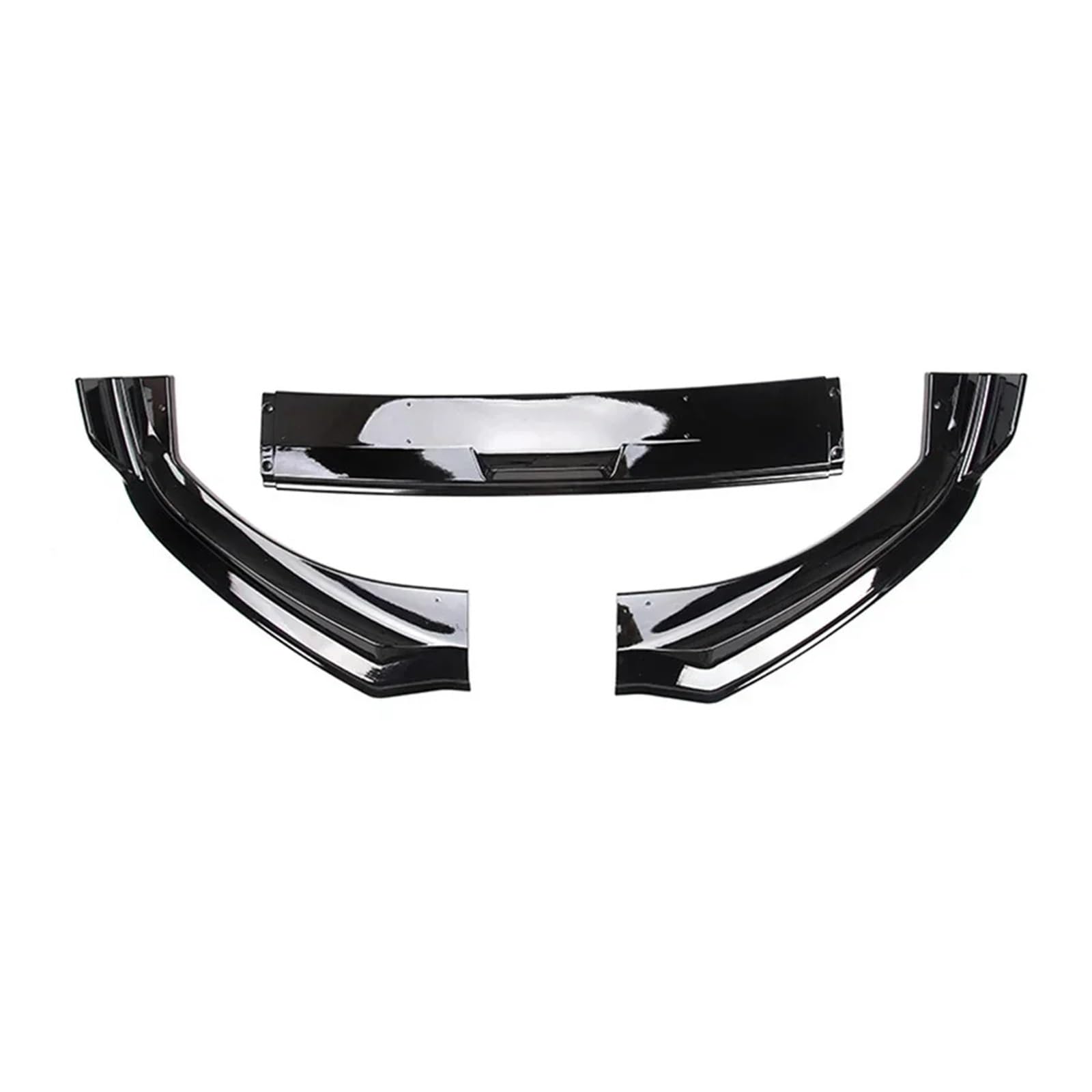 LDFREBCX PP Frontschürze Lip Spoiler Splitter Diffusor Schaufel Kompatibel for Mustang Mach-E Glanz Schwarz Körper Kit Trim(Gloss Black1) von LDFREBCX
