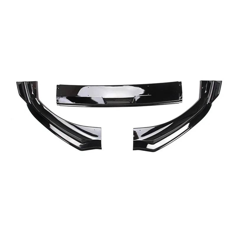LDFREBCX PP Frontschürze Lip Spoiler Splitter Diffusor Schaufel Kompatibel for Mustang Mach-E Glanz Schwarz Körper Kit Trim(Gloss Black1) von LDFREBCX