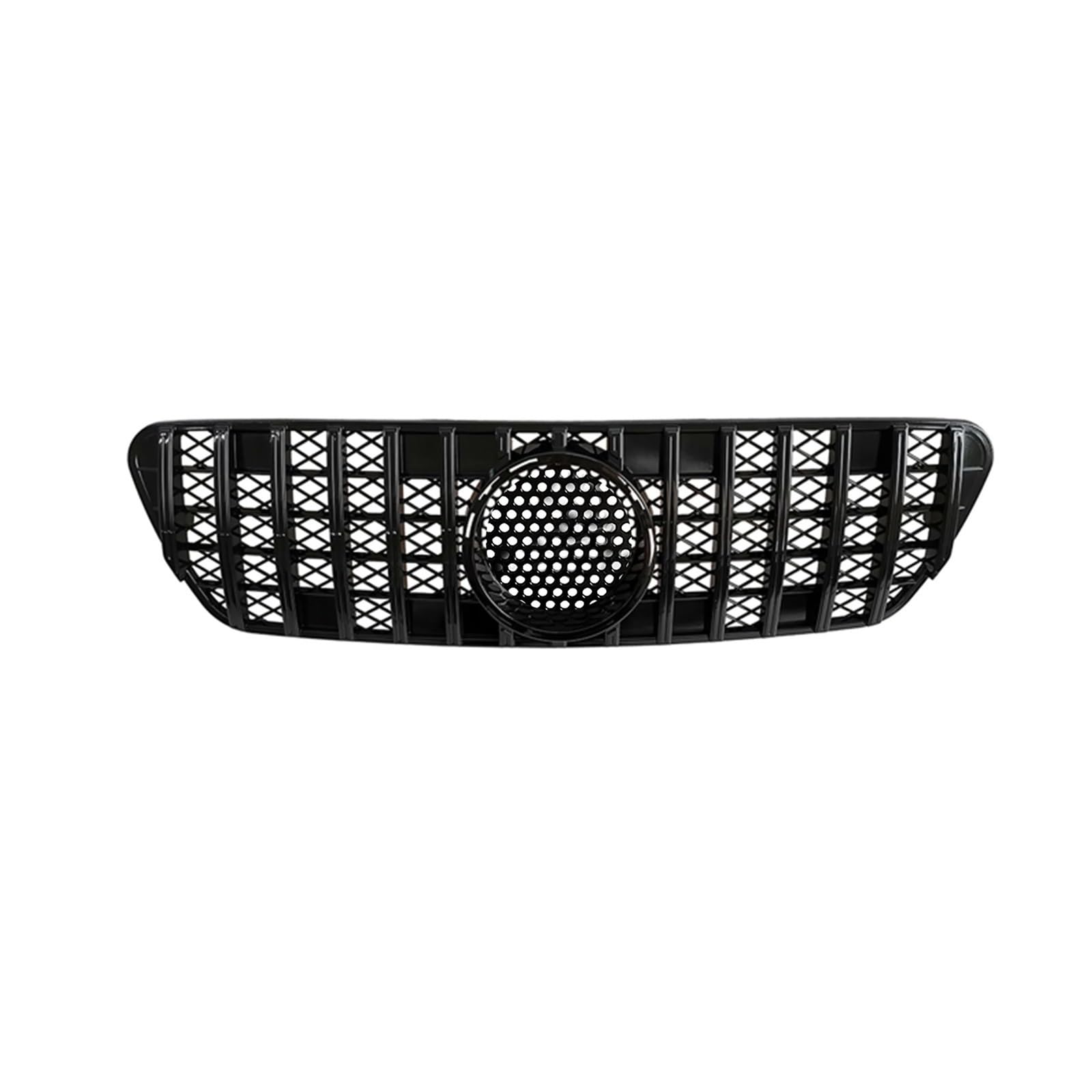 LDFREBCX Racing Grill Grille Kompatibel for Mercedes Benz W163 ML Klasse 1999-2004 Schwarz/Silber Auto Front Stoßstange Haube Mesh Grid(GT Black) von LDFREBCX