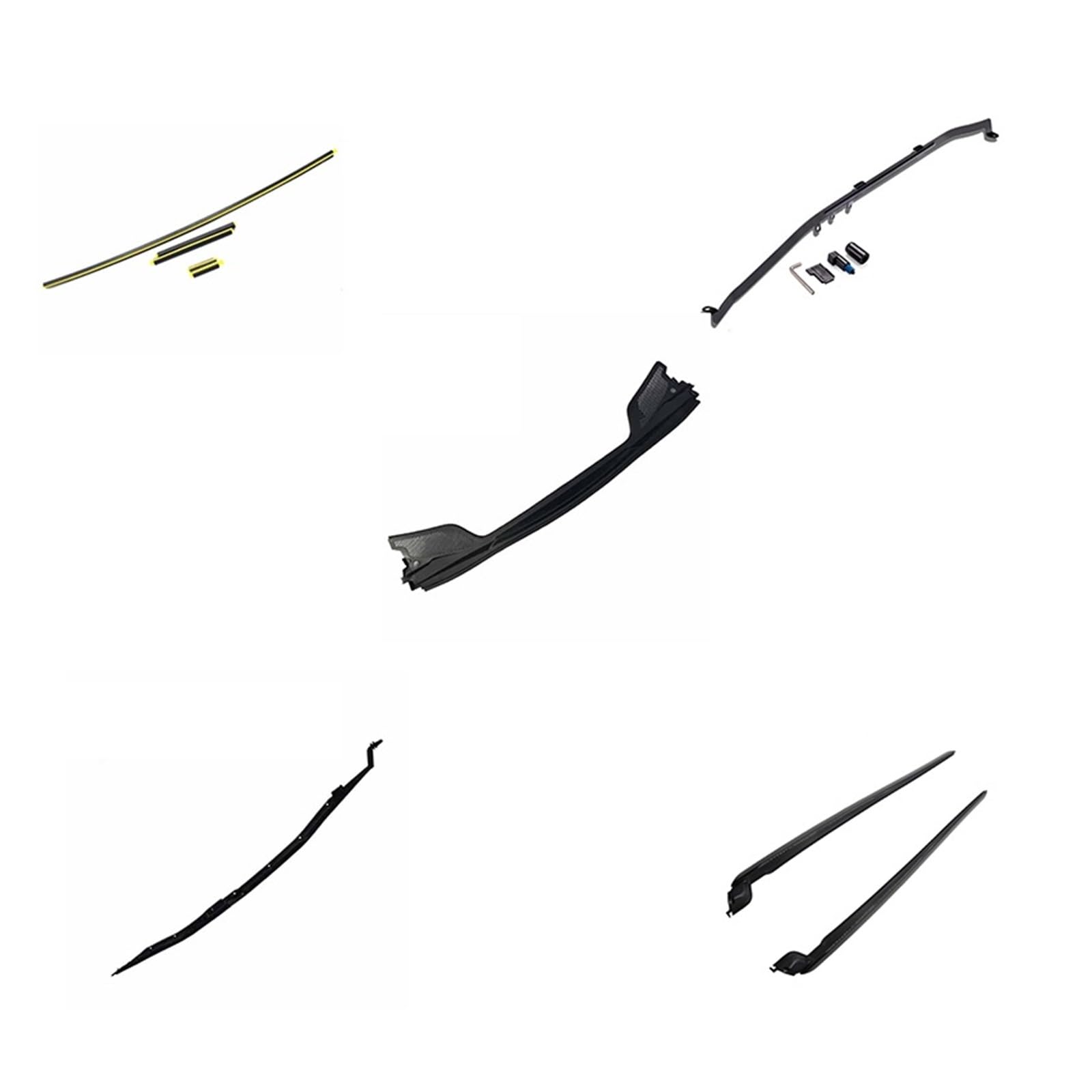LDFREBCX Regenschutz vorne Winddicht Glasstreifen Windschutzscheiben-Frontabdeckung 8251V3 8251V2 8251L3 Kompatibel for Citroen C4(Light Yellow) von LDFREBCX