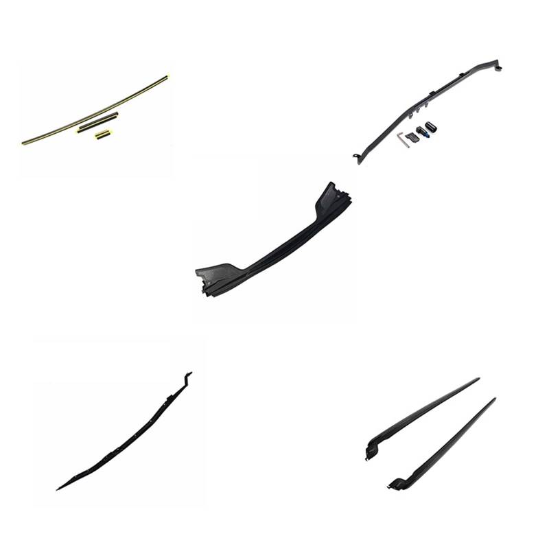 LDFREBCX Regenschutz vorne Winddicht Glasstreifen Windschutzscheiben-Frontabdeckung 8251V3 8251V2 8251L3 Kompatibel for Citroen C4(Light Yellow) von LDFREBCX