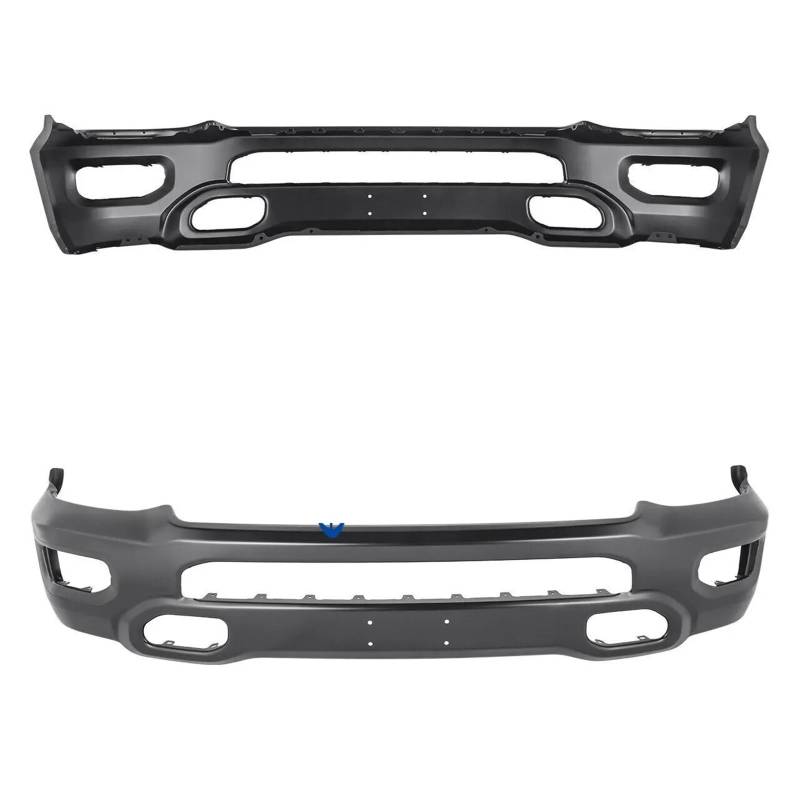 LDFREBCX Stahl Schwarz Stoßstange Abdeckung Gesicht Bar Kompatibel for Dodge Ram 1500 2019-2022 Mit Ohne Löcher Auto stoßstange von LDFREBCX