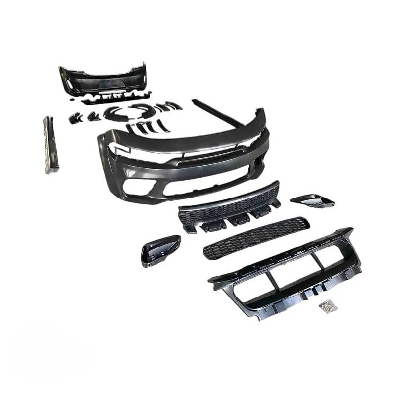 LDFREBCX Stoßstange Breite Kotflügelverbreiterungen Auto Kompatibel for Dodge Charger 2015-2022 Kompatibel for Hellcat SRT Wide Body Vorne Hinten von LDFREBCX