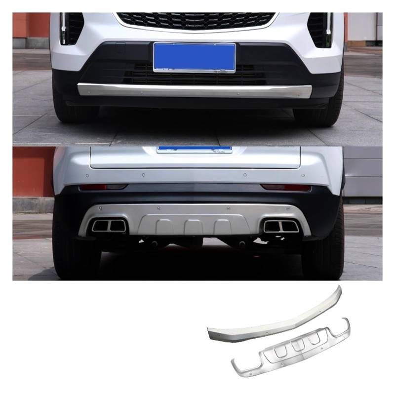 LDFREBCX Stoßstangendiffusor, Heckspoilerlippe, kompatibel mit Cadillac Xt5/6 Xt4, Stoßstangendiffusor, Heckspoilerlippe, Schutzplatten vorne und hinten(Compatible for XT4 18-22 All) von LDFREBCX