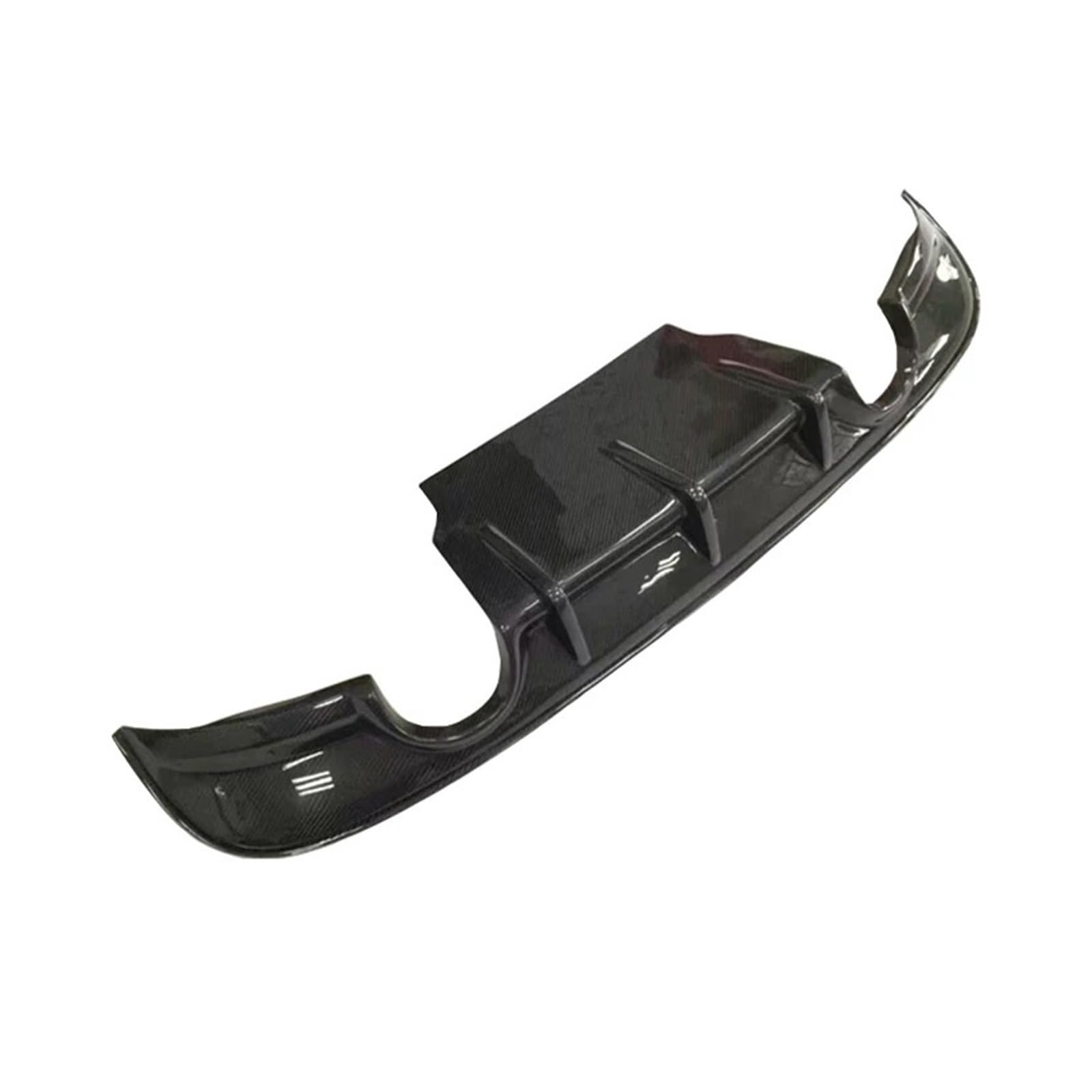 LDFREBCX Stoßstangendiffusor Kompatibel for Jaguar XE XEL for 2015-2019 Carbonfaser-Heckstoßstange Heckspoiler Spoiler Auspufflippenabdeckung(Beautiful) von LDFREBCX