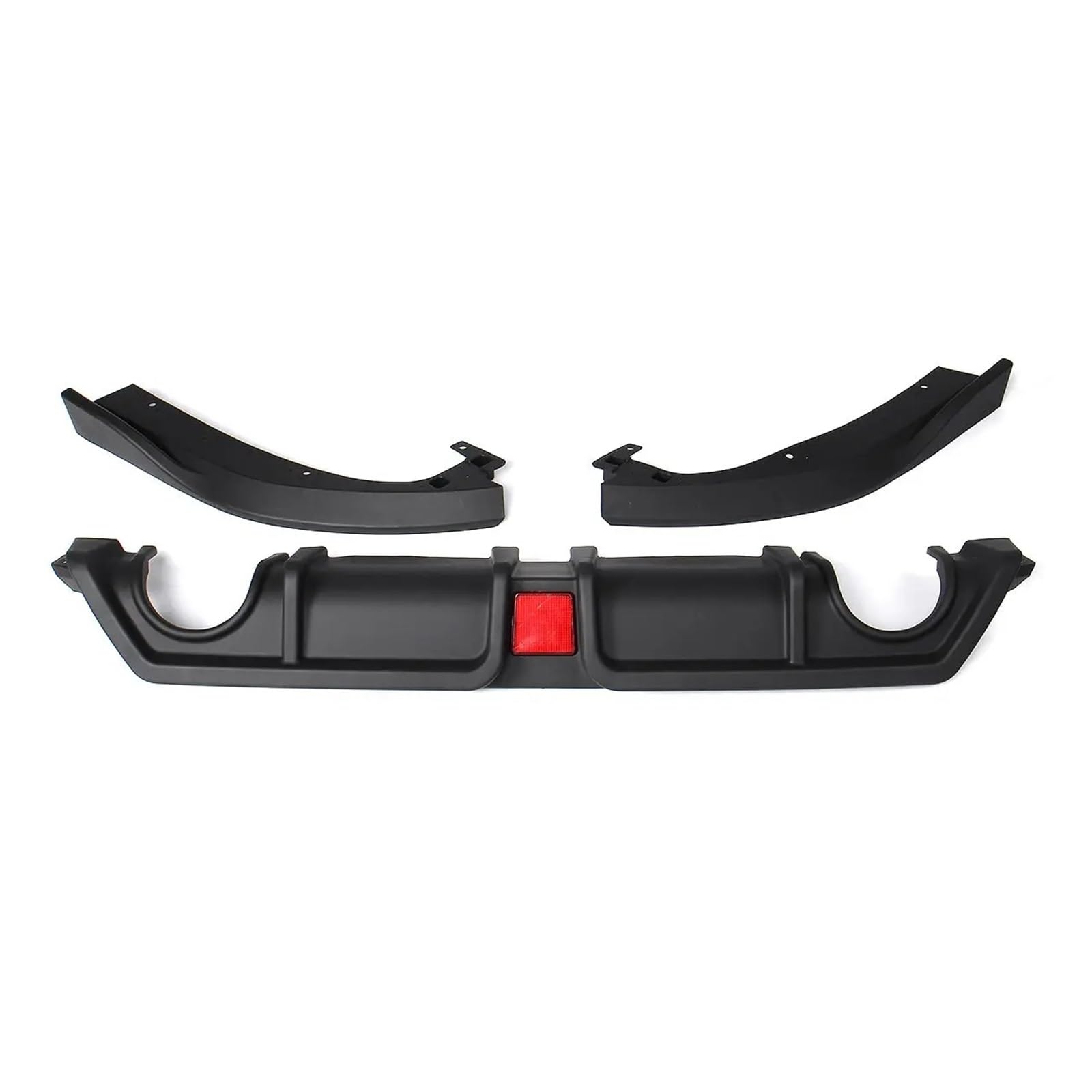 LDFREBCX Stoßstangenschutz Kompatibel for Civic 2016-2019 Carbonfaser-Look Auto Heckstoßstangendiffusor Splitter Lippenspoiler(Matte Black1) von LDFREBCX