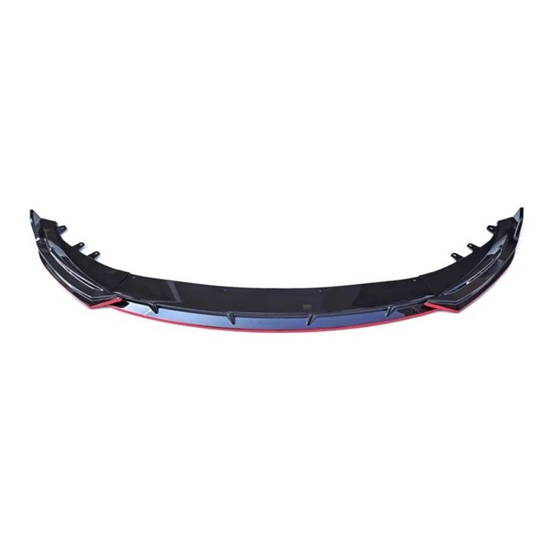 LDFREBCX Stoßstangenspoiler Frontsplitter Kompatibel for BYD Seal EV 2022-2024 Glänzend Schwarz Frontlippensplitterröcke(Glossy Black-Red) von LDFREBCX
