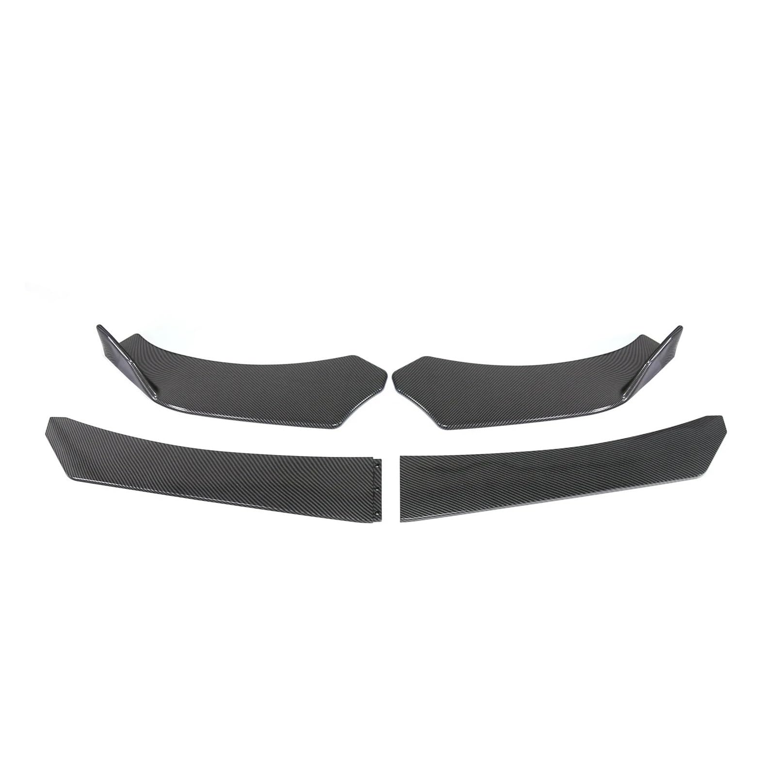 LDFREBCX Universal Front Lip Spoiler Splitter Deflektor Kompatibel for Fusion Focus Fiesta Guards w/Strut Rod(CF Look) von LDFREBCX