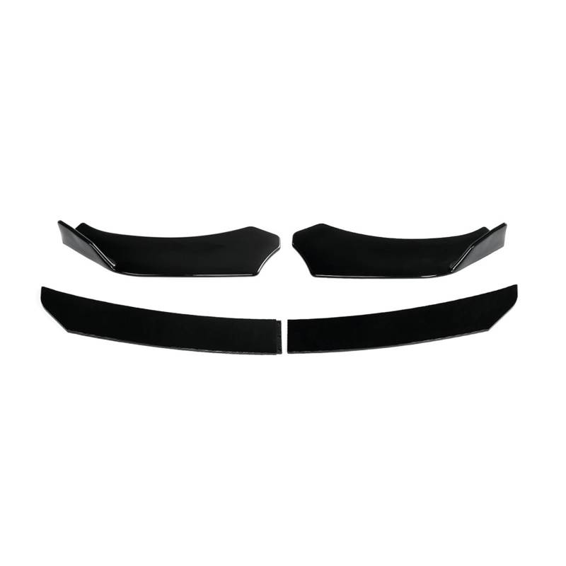 LDFREBCX Universelle Frontstoßstange Lippe Kompatibel for Dodge Charger Challenger SRT SXT RT mit Stützstange Seitenspoiler Splitter(Glossy black1) von LDFREBCX