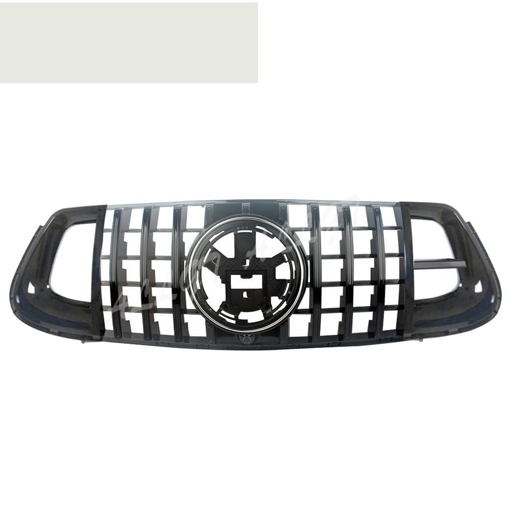 LDFREBCX Vorne Racing Billet Stoßstange Grille Obere Abdeckung Kompatibel for Mercedes-Benz W167 GLE-Klasse GLE350 GLE450 2020-ON Deluxe Sport Stil Brabus(All Black) von LDFREBCX