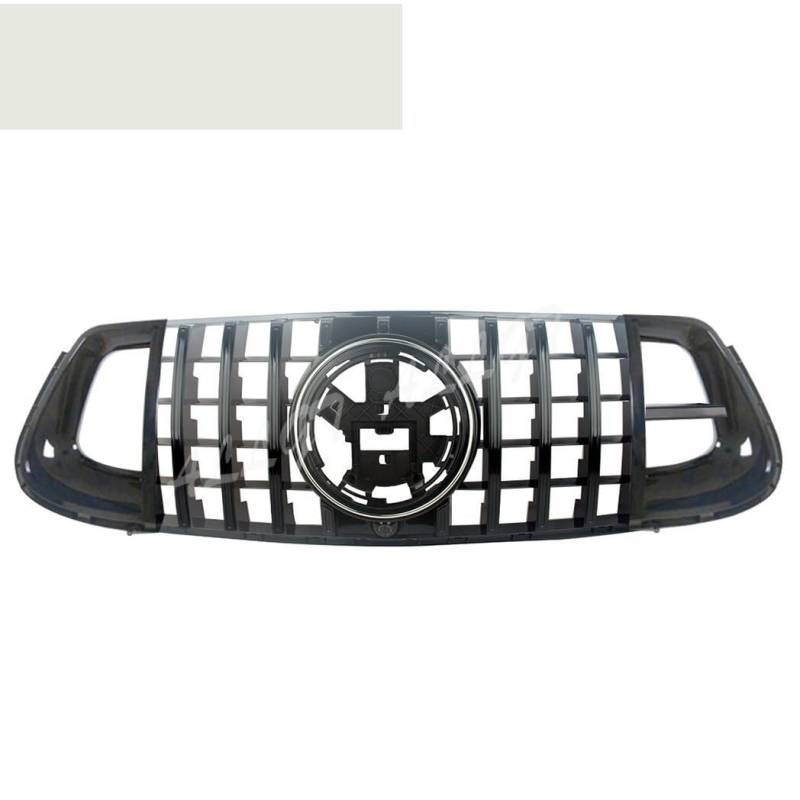 LDFREBCX Vorne Racing Billet Stoßstange Grille Obere Abdeckung Kompatibel for Mercedes-Benz W167 GLE-Klasse GLE350 GLE450 2020-ON Deluxe Sport Stil Brabus(All Black) von LDFREBCX