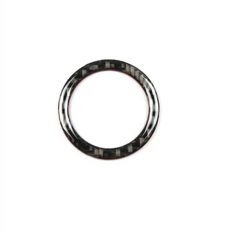 Für Mercedes Benz C E Klasse W205 W213 GLC X253, Auto Styling Motor Start Stop Zündknopf Kreis Dekoration Aufkleber Trim(SCHWARZ) von LDTCHRV