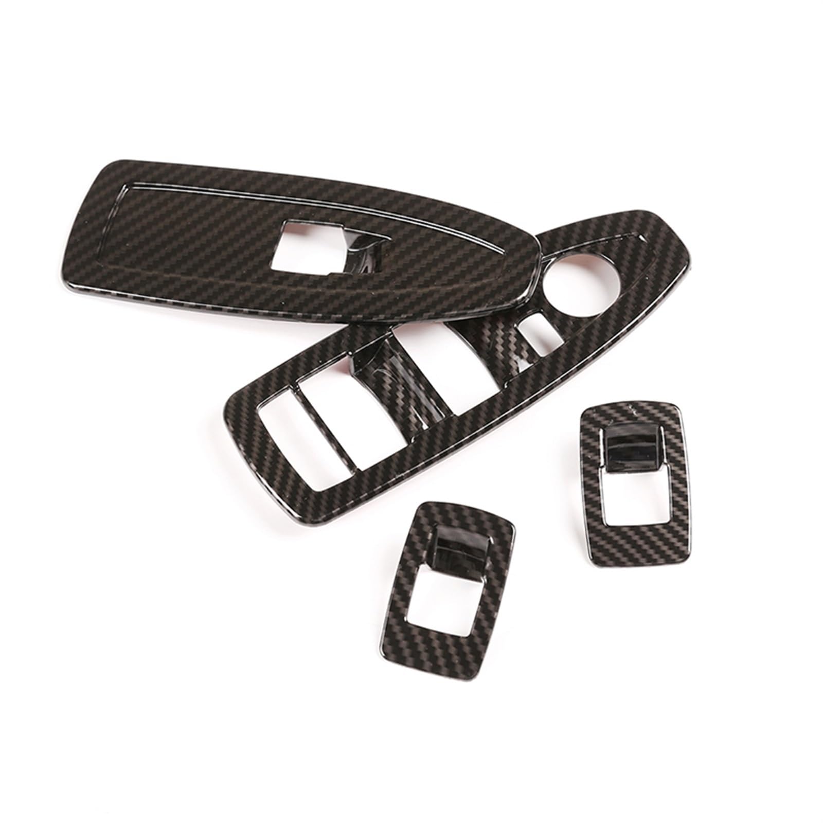 LDTCHRV Für BMW X1 X2 F47 F48 2021. ABS Auto Fensterheber Schalter Taste Control Rahmen Abdeckung Aufkleber Auto Zubehör(Carbon Fiber) von LDTCHRV