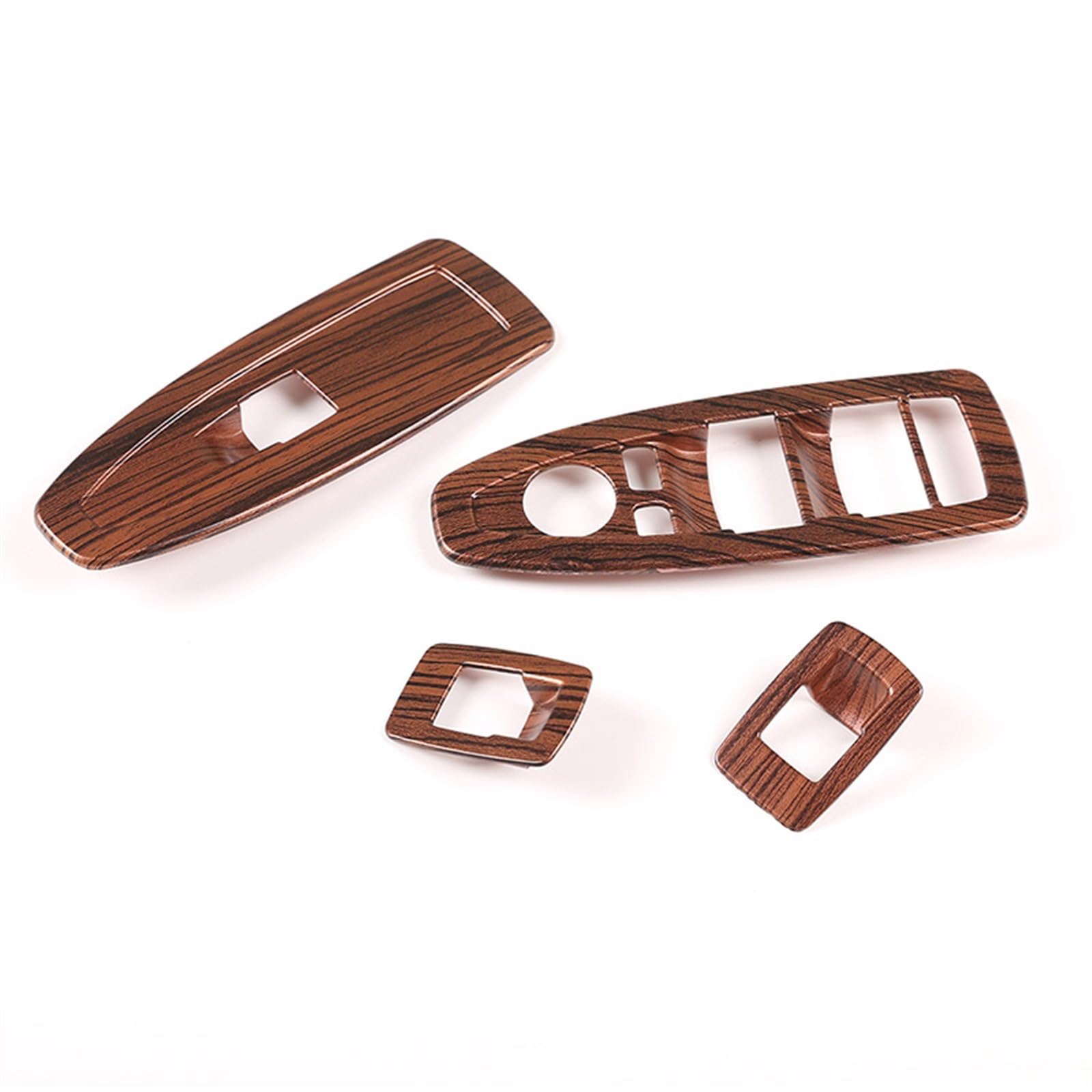 LDTCHRV Für BMW X1 X2 F47 F48 2021. ABS Auto Fensterheber Schalter Taste Control Rahmen Abdeckung Aufkleber Auto Zubehör(Pine Wood Grain) von LDTCHRV