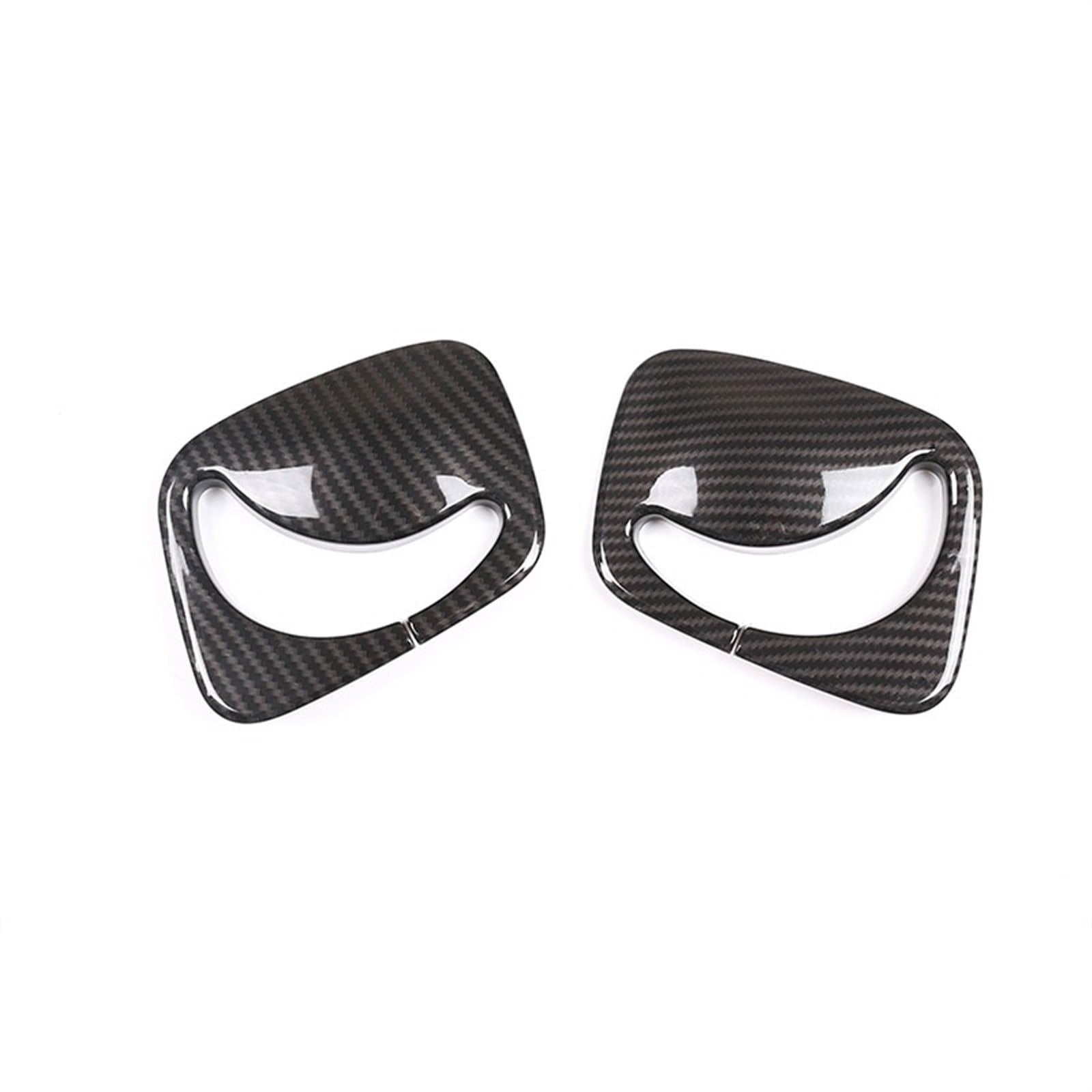 LDTCHRV Für Benz B-Klasse W247 2019–2020. ABS Silber/Kohlefaser Autositz Sicherheitsgurt Schnalle Abdeckung Aufkleber Autozubehör(Carbon Fiber) von LDTCHRV