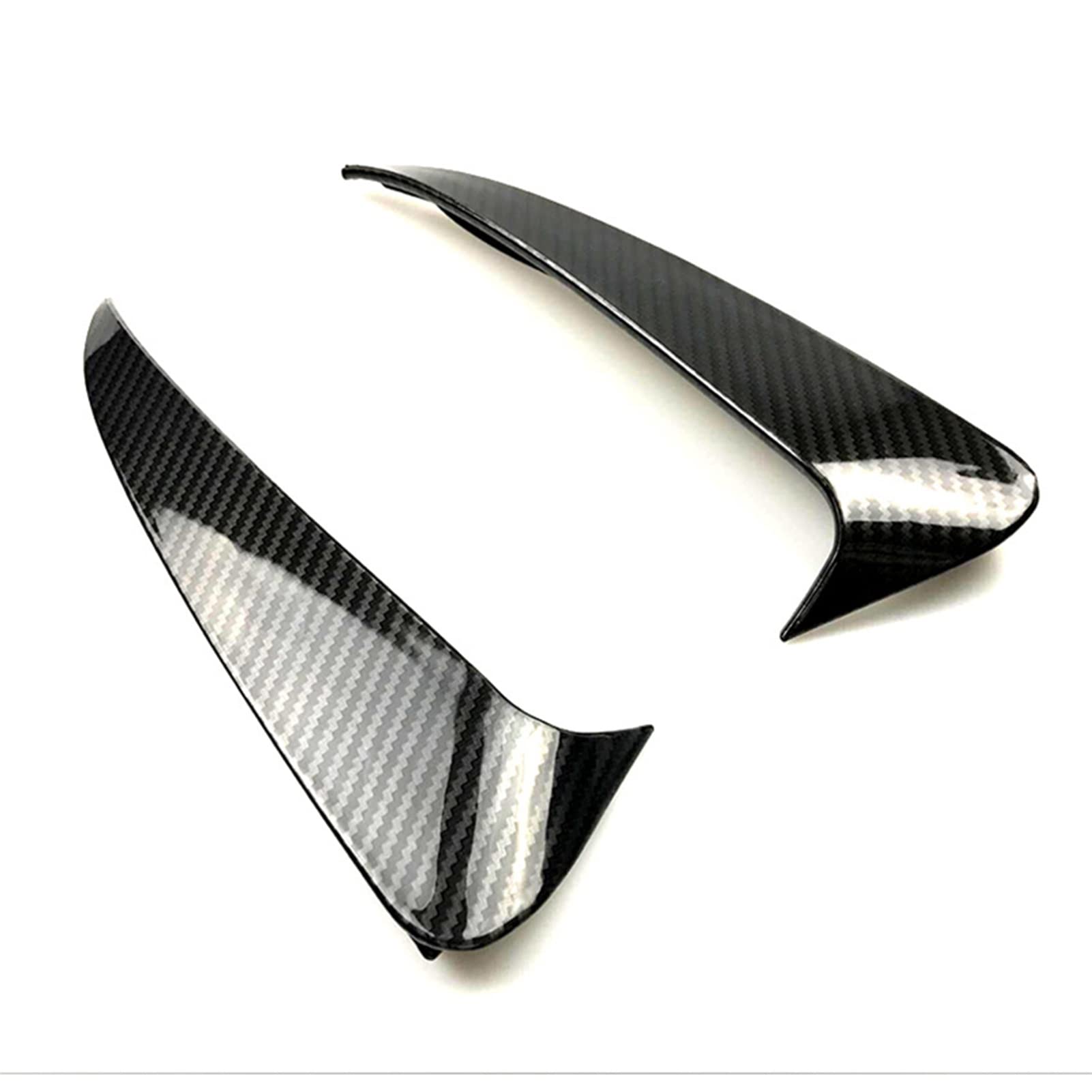 LDTCHRV Für Mercedes Benz C Coupe C205 2015-2019, Auto Styling Heckstoßstange Spoiler Beide Seiten Canard Dekoration Abdeckung Trim(Carbon Fiber Color) von LDTCHRV