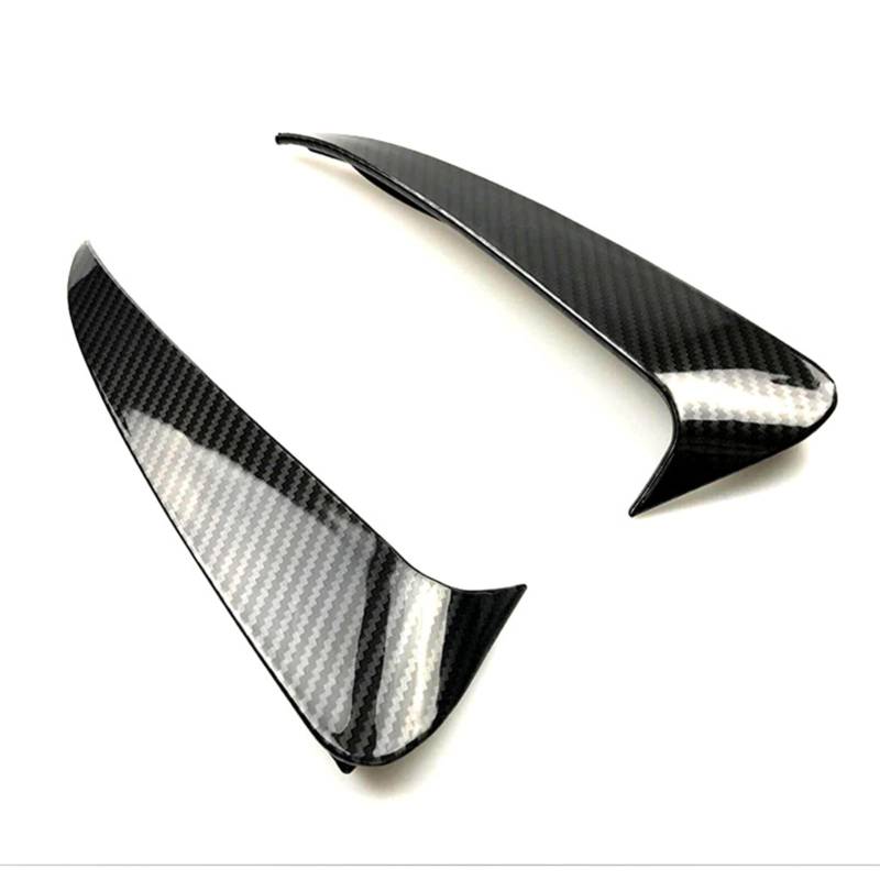 LDTCHRV Für Mercedes Benz C Coupe C205 2015-2019, Auto Styling Heckstoßstange Spoiler Beide Seiten Canard Dekoration Abdeckung Trim(Carbon Fiber Color) von LDTCHRV