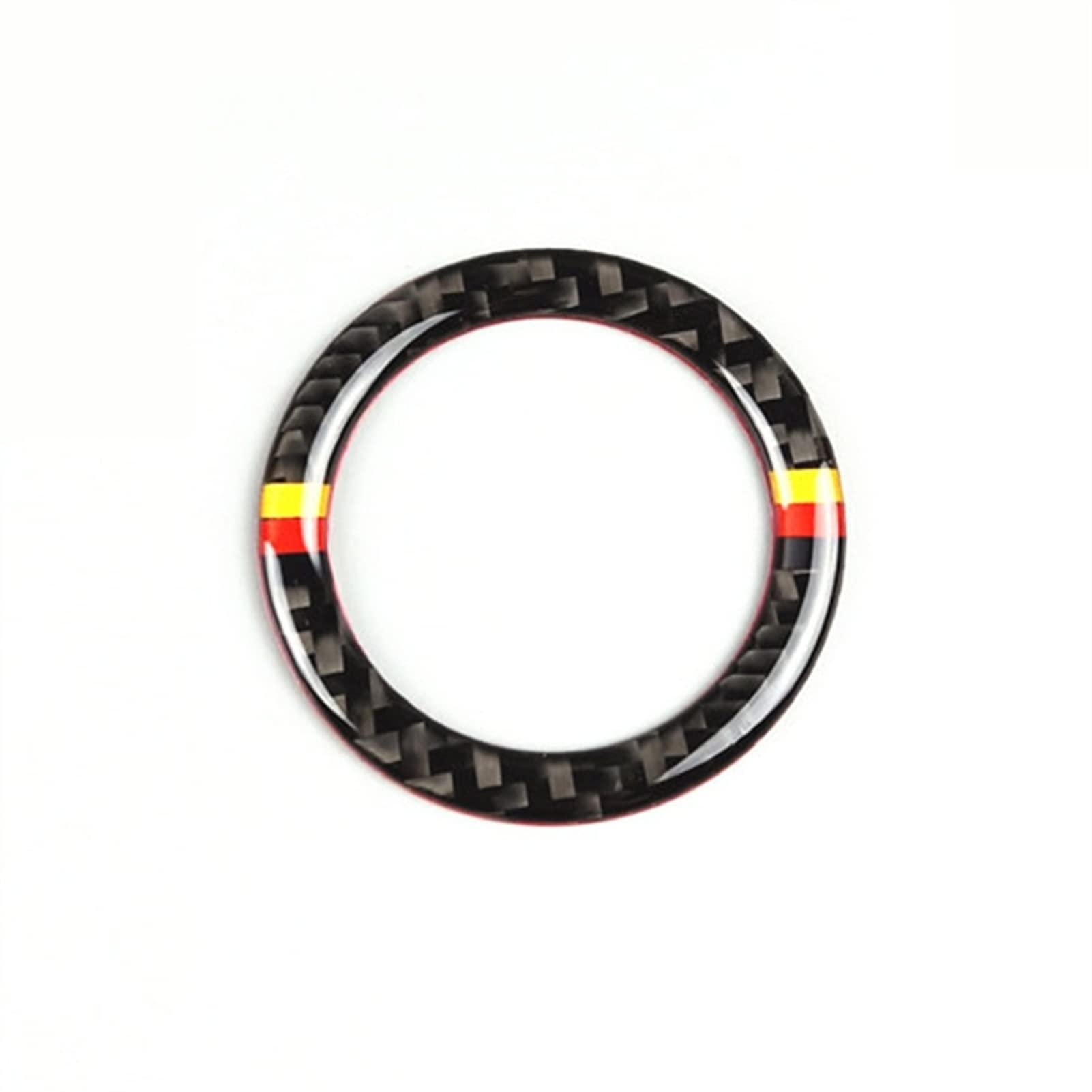 LDTCHRV Für Mercedes Benz C E Klasse W205 W213 GLC X253, Auto Styling Motor Start Stop Zündknopf Kreis Dekoration Aufkleber Trim(Tircolor) von LDTCHRV