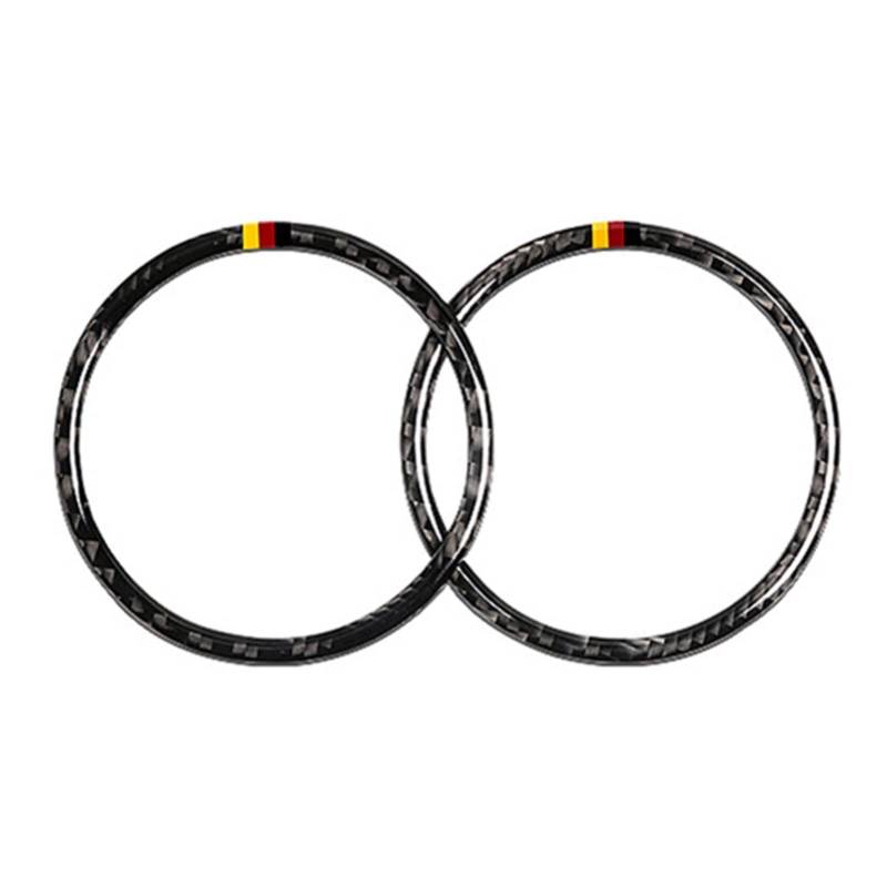 LDTCHRV Für Mercedes Benz GLE GLS ML GL. Auto Instrument Klimaanlage Vent Kreis Dekoration Aufkleber Trim Kohlefaser Armaturenbrett Aufkleber(Tircolor) von LDTCHRV