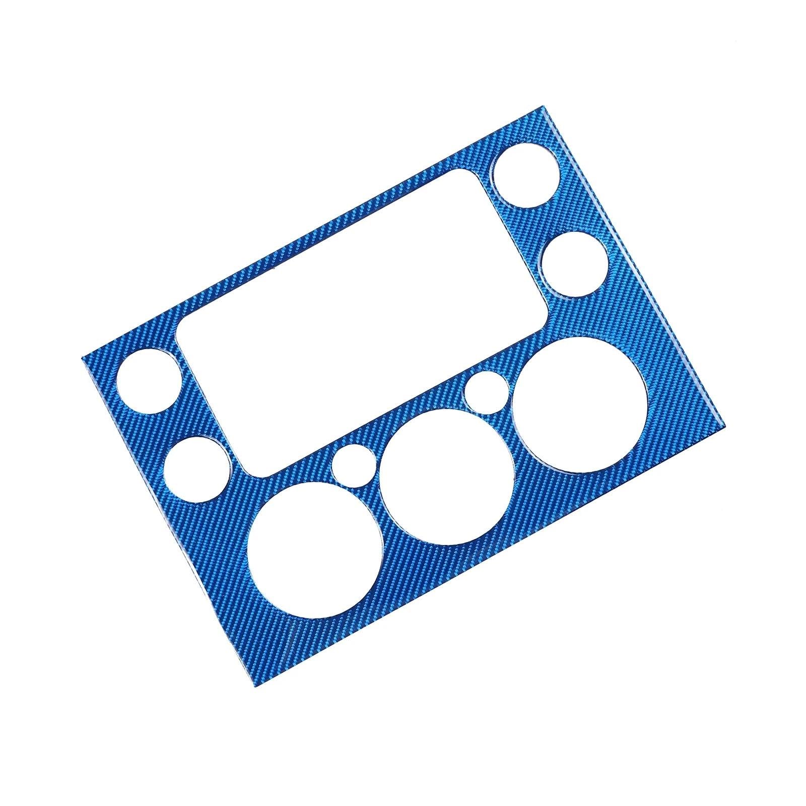 LDTCHRV Für Toyota FJ Cruiser 2007-2021. Weiche Kohlefaser-Auto-Armaturenbrett-Navigationspanel-Abdeckung, Zieraufkleber, Autozubehör(BLAU) von LDTCHRV