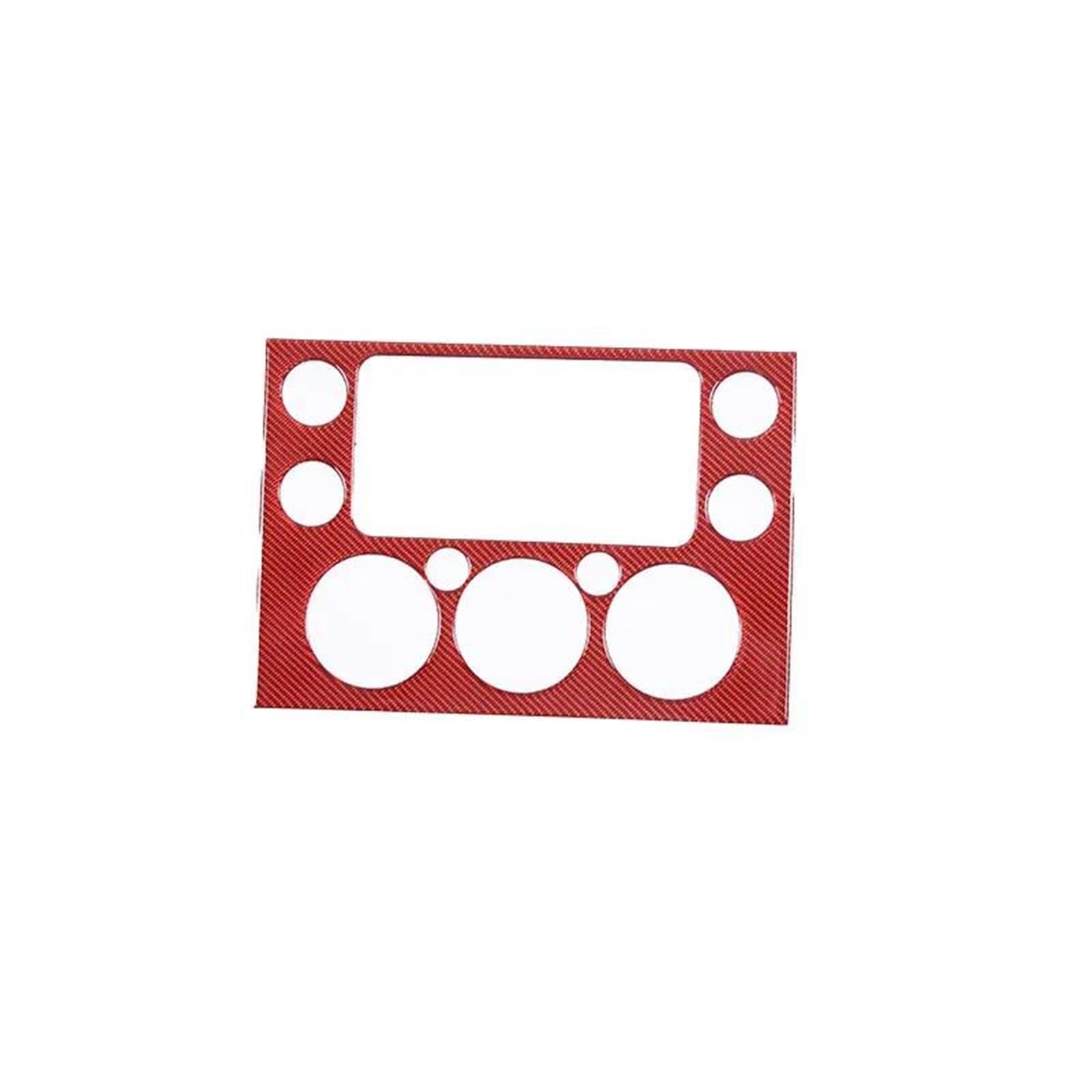 LDTCHRV Für Toyota FJ Cruiser 2007-2021. Weiche Kohlefaser-Auto-Armaturenbrett-Navigationspanel-Abdeckung, Zieraufkleber, Autozubehör(ROT) von LDTCHRV