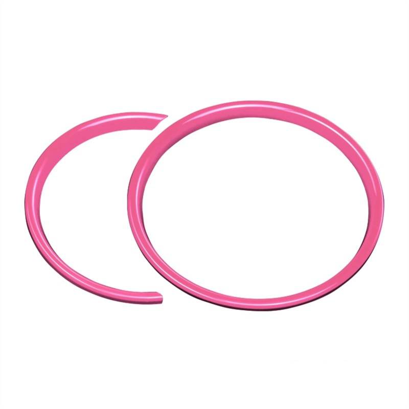 LDTCHRV FürMini Cooper F55 F56 F57 2015-2018. 2pcs Car Meter Hood Armaturenbrett Ring Cover Styling Zierleisten Aufkleber(Pink) von LDTCHRV