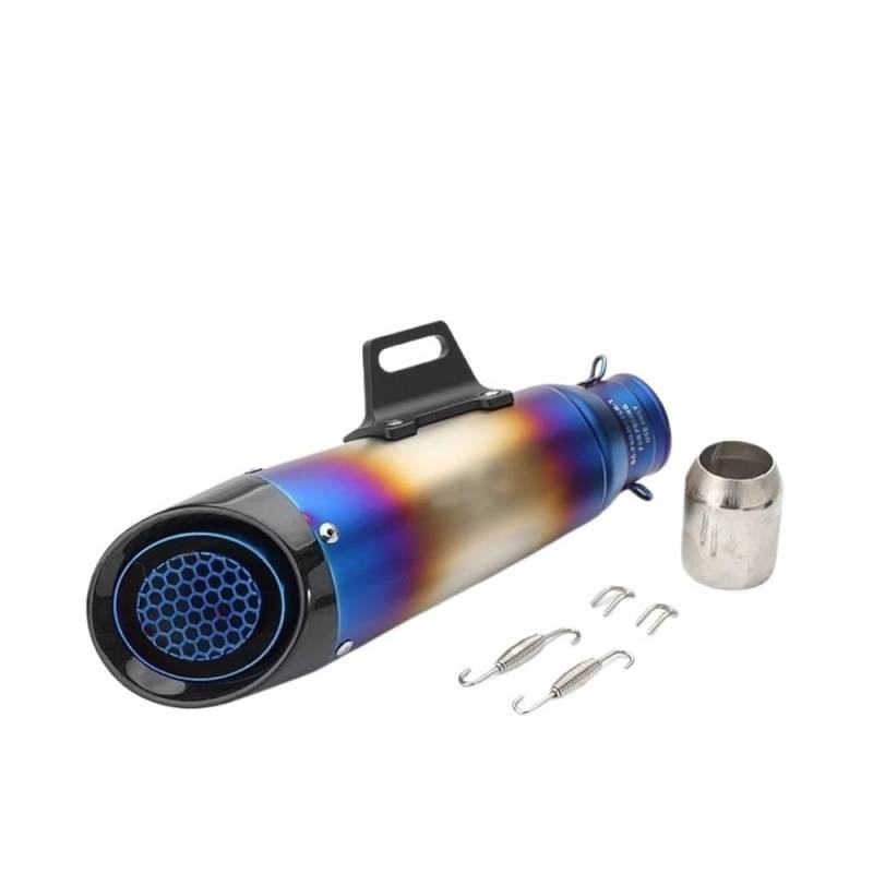LDUTIU 38-51MM Universal-Auspuff Motorrad Moto Schalldämpfer ATV Roller Für NMAX Für R3 Für PCX125 Für Crf 230 Für Tmax 500 Auspuffrohr(C -51mm) von LDUTIU