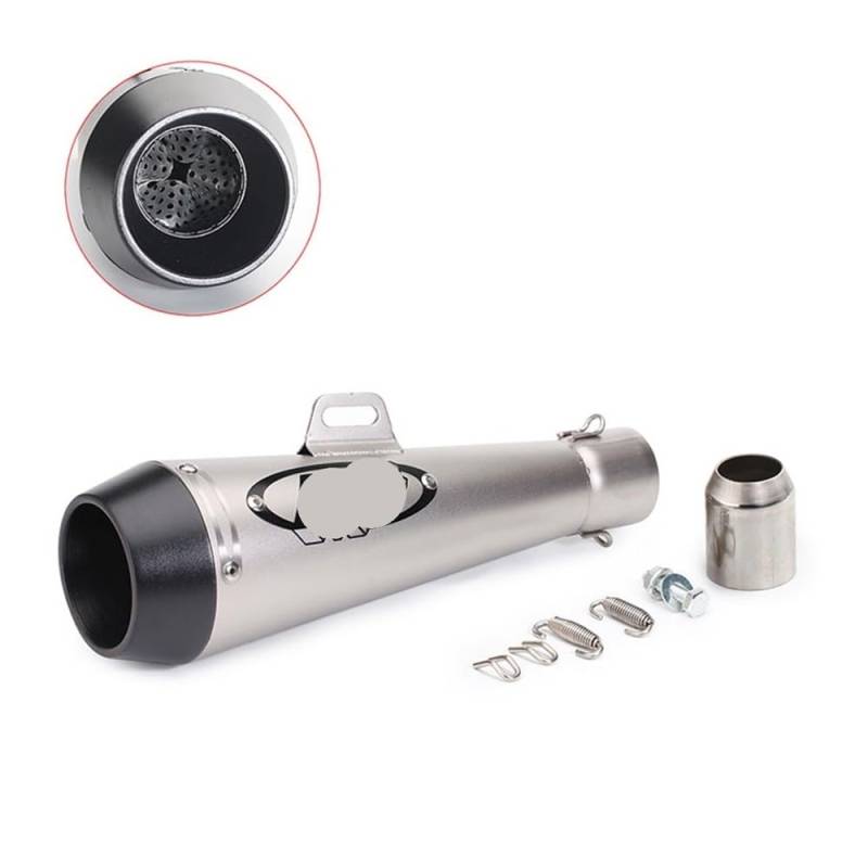 LDUTIU 38-51mm Universal Auspuffrohr Motorrad Schalldämpfer Rohr Schalldämpfer Rohr Für Zx4r Für R3 Für MT09 Für CBR650 Für Z1000 Für S1000RR Auspuffrohr(Color H) von LDUTIU
