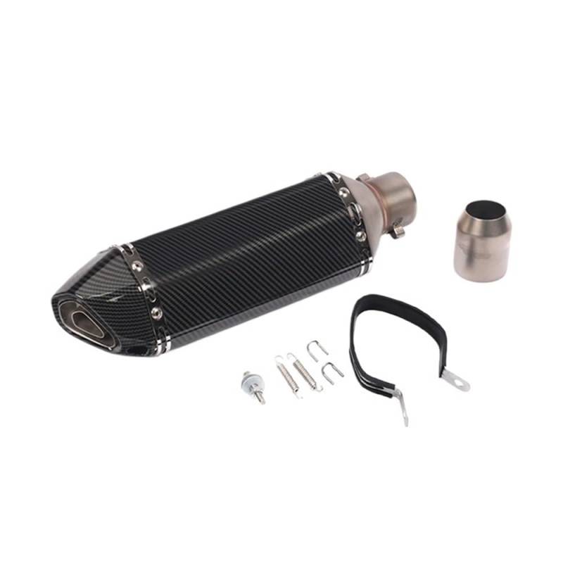 LDUTIU 38-51mm Universal Motorrad Auspuff Entlüftungsrohr Mit Schalldämpfer 310/370/470/570mm Für ATV Für Street Bike Auspuffrohr(B Color) von LDUTIU