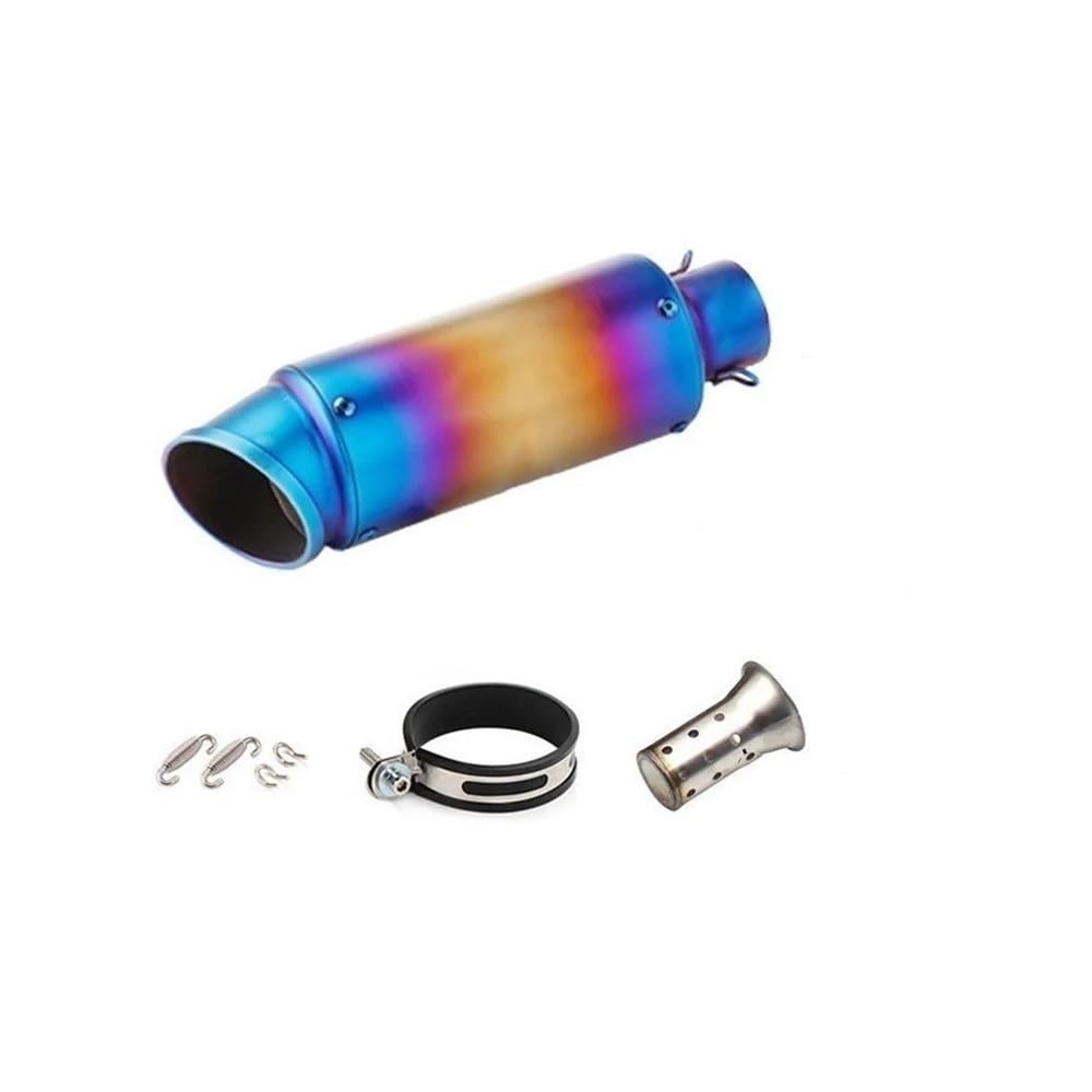 LDUTIU 51 Mm/60 Mm Motorrad-Auspuff Mit Motorrad-Auspuffrohr Schalldämpfer Auspuffrohr Auspuffrohr(D6 61mm) von LDUTIU