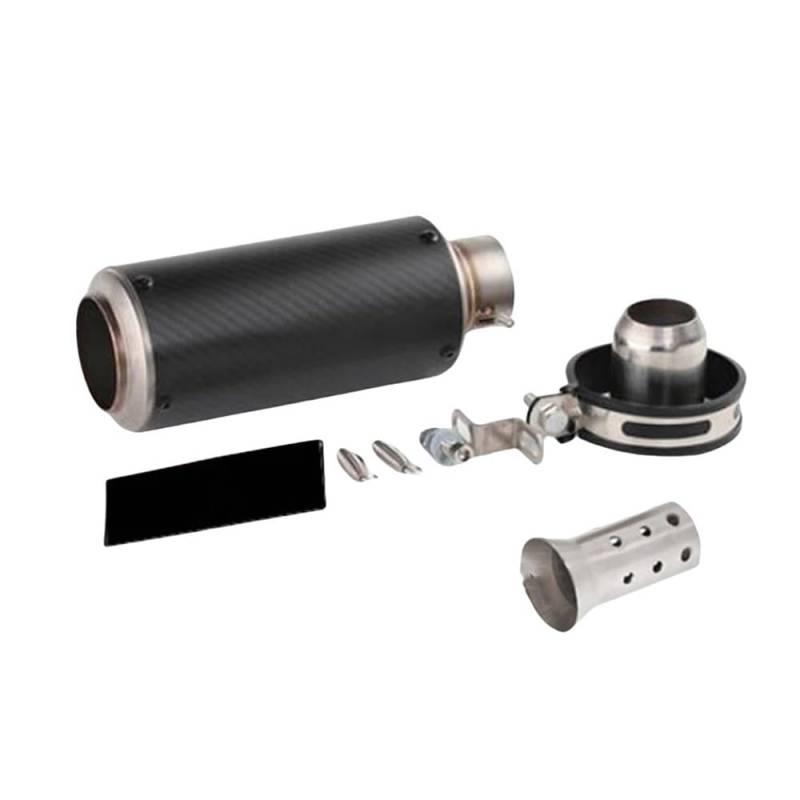 LDUTIU 51 Mm/60 Mm Motorrad-Auspuff Mit Motorrad-Auspuffrohr Schalldämpfer Auspuffrohr Auspuffrohr(F1 51mm) von LDUTIU