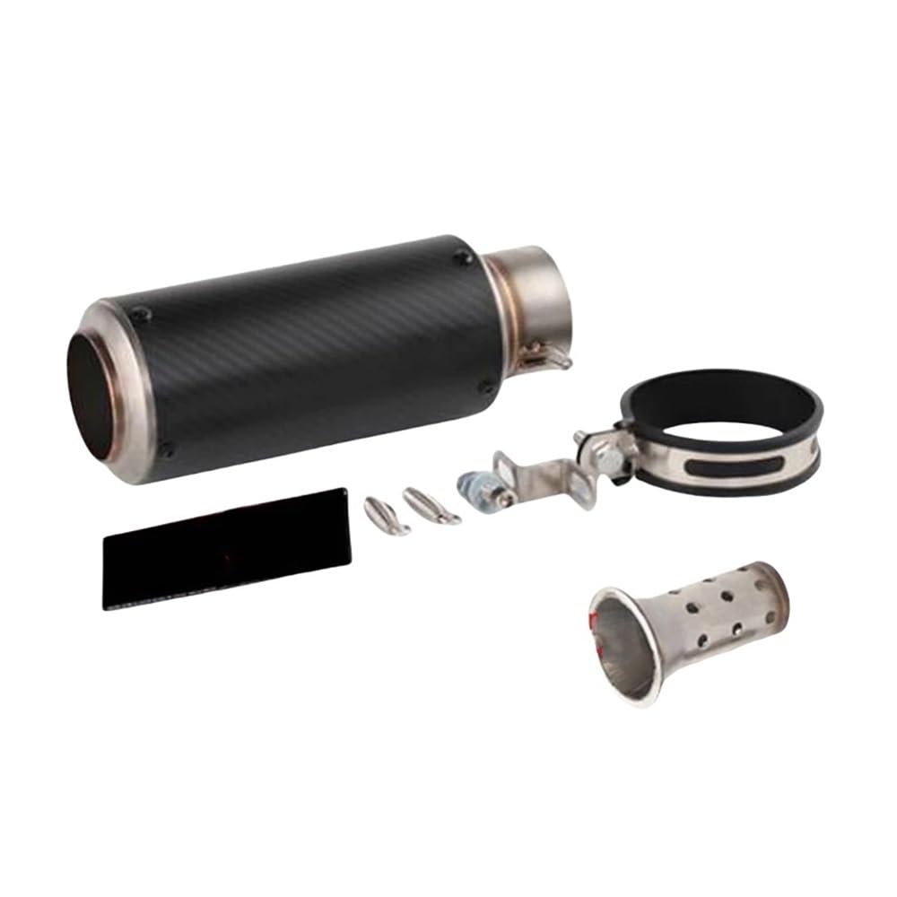 LDUTIU 51 Mm/60 Mm Motorrad-Auspuff Mit Motorrad-Auspuffrohr Schalldämpfer Auspuffrohr Auspuffrohr(F2 61mm) von LDUTIU