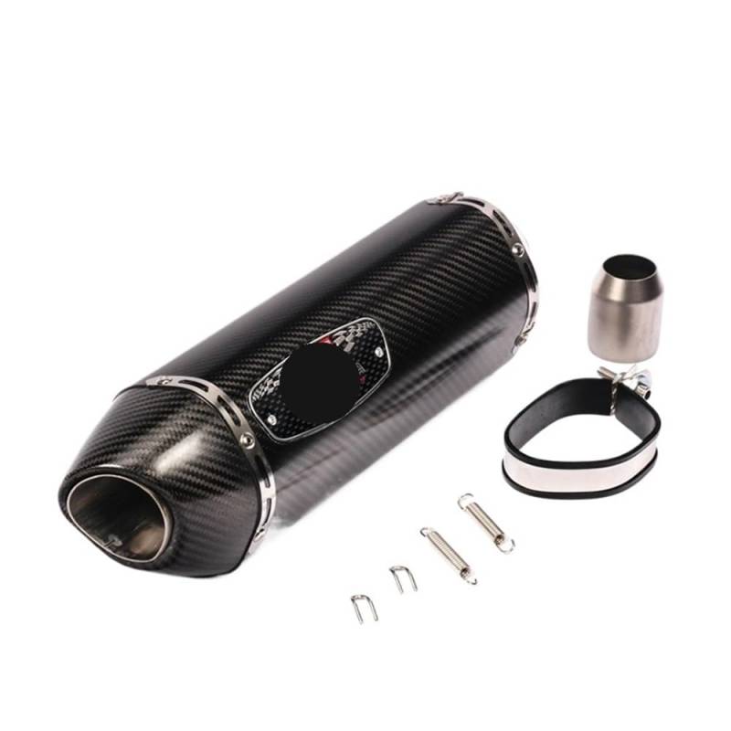 LDUTIU 51MM Universal Moto Auspuff Schalldämpfer Rohr Auspuff Für R1R3R25 Für GSXR750 Für Z900/1000 Für CBR1000 Für R77 Auspuffrohr(C Color) von LDUTIU