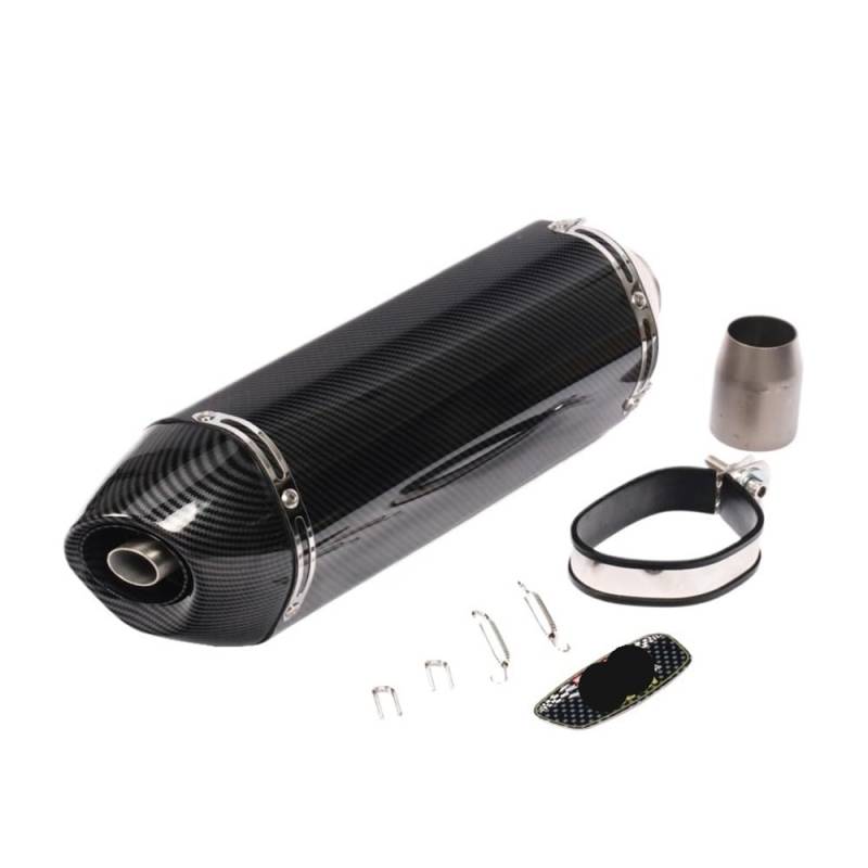 LDUTIU 51MM Universal Moto Auspuff Schalldämpfer Rohr Auspuff Für R1R3R25 Für GSXR750 Für Z900/1000 Für CBR1000 Für R77 Auspuffrohr(D Color) von LDUTIU