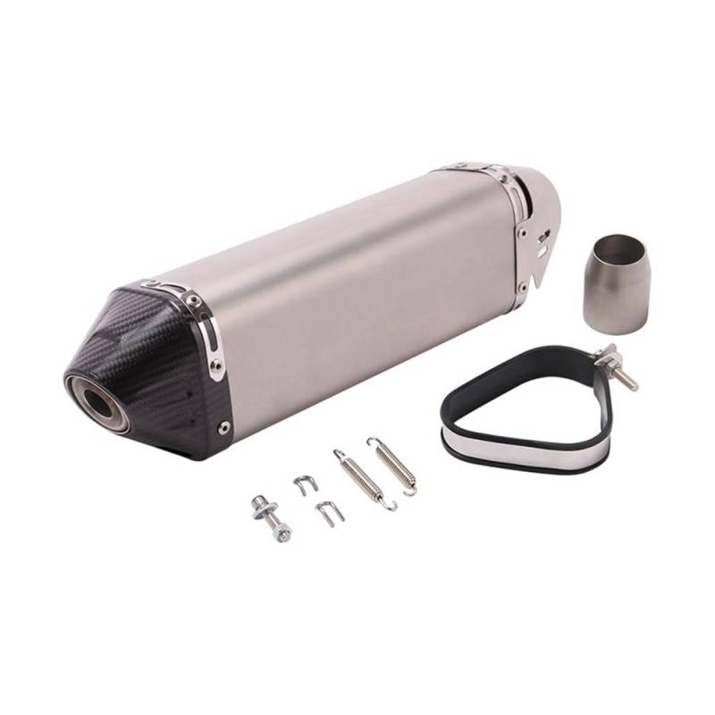 LDUTIU 51MM Universal Moto Auspuff Schalldämpfer Rohr Auspuff Für R1R3R25 Für GSXR750 Für Z900/1000 Für CBR1000 Für R77 Auspuffrohr(F Color) von LDUTIU