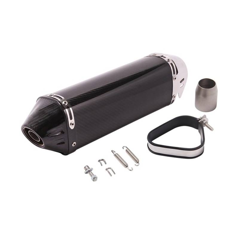LDUTIU 51MM Universal Moto Auspuff Schalldämpfer Rohr Auspuff Für R1R3R25 Für GSXR750 Für Z900/1000 Für CBR1000 Für R77 Auspuffrohr(G Color) von LDUTIU