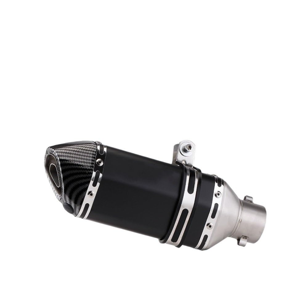 LDUTIU 51MM Universal Motorrad Auspuffrohr Schalldämpfer Moto 300/370/470MM Für PCX125 Für Z400 Für R1 Für R3 Für ADV350 Auspuffrohr(300MM) von LDUTIU